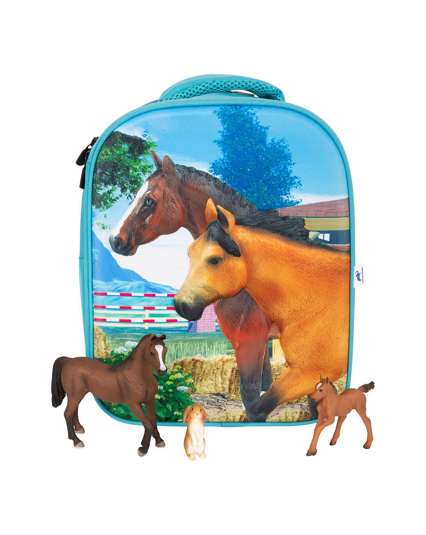 Animal Horse Playset Backpack Home Essentials
