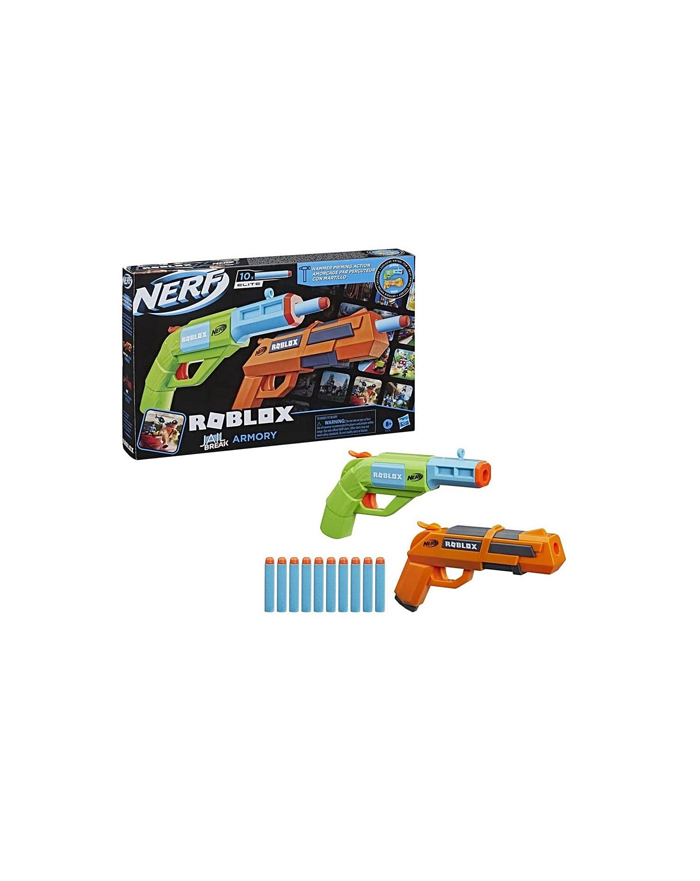 Nerf Dart Gun Roblox Elite Jail Break Armory 2 Pack W/ Digital