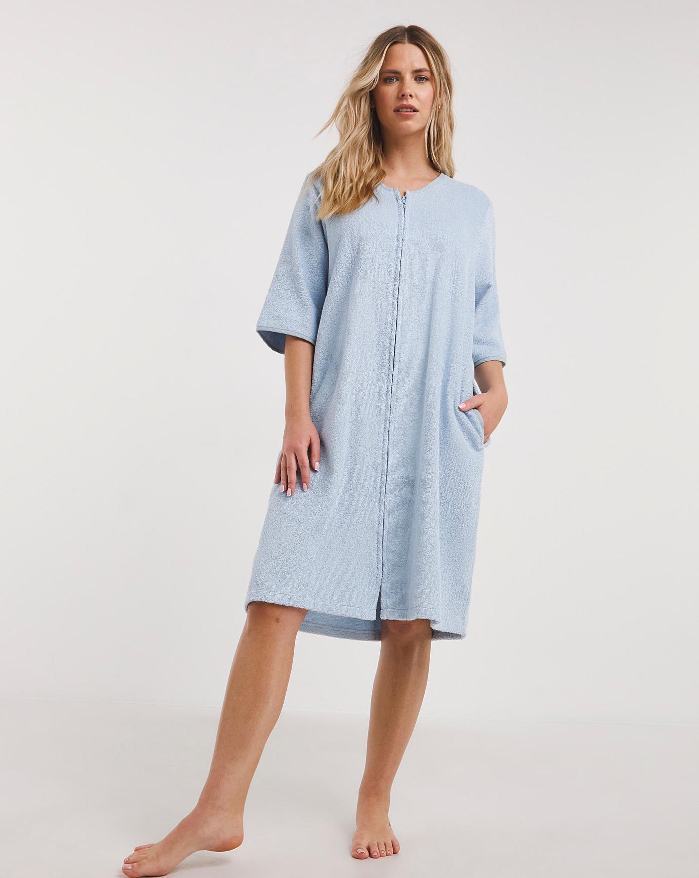 pretty secrets velour zip gown