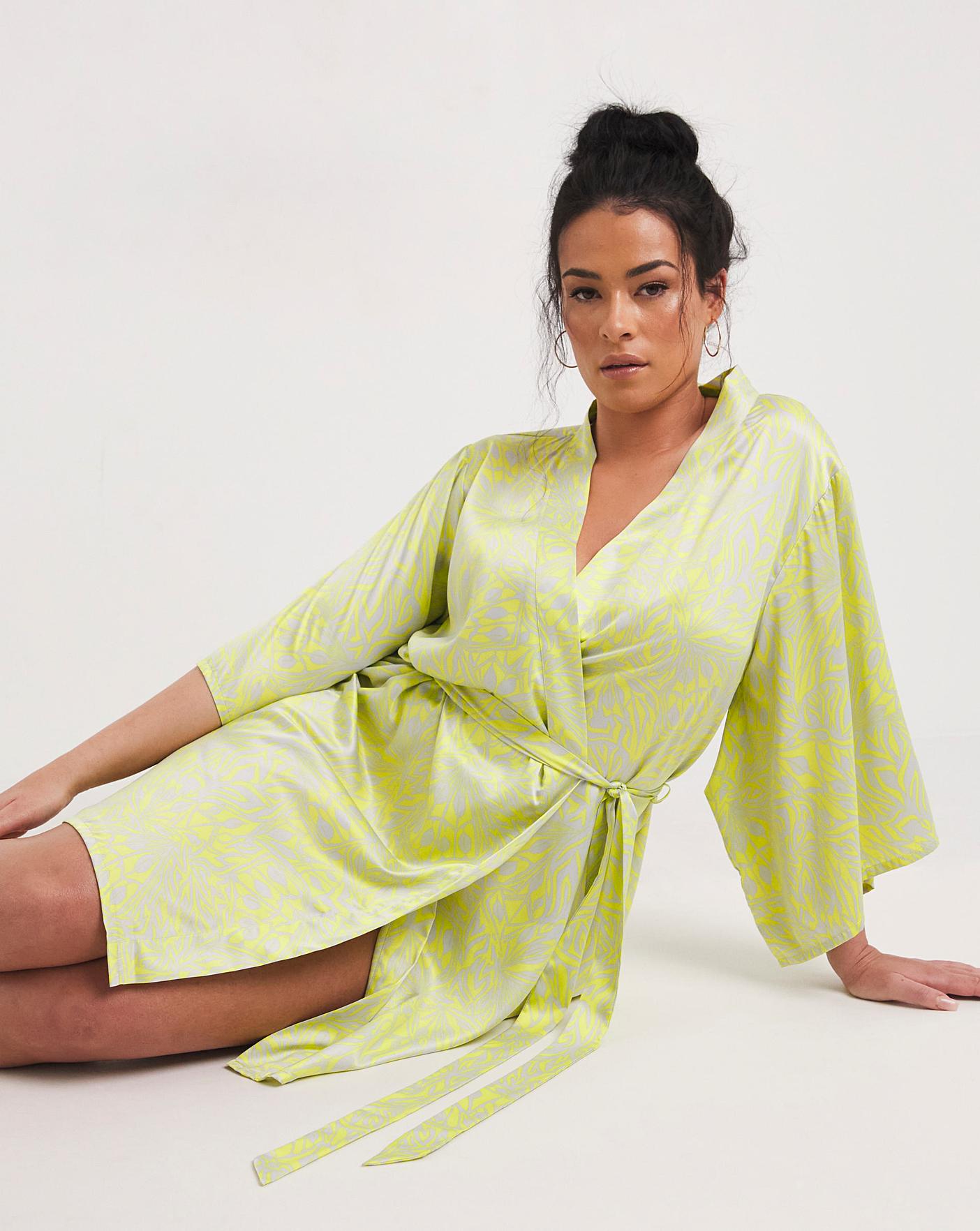 Model clearance robe satin