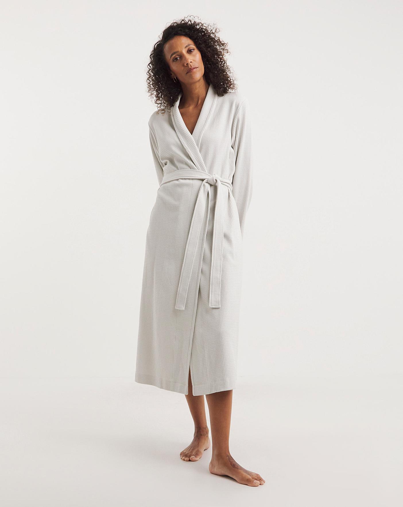 Buy Sanddune Mens Bathrobe |100% Terry Cotton Shower Gown | short Sleeve  Knee Length Gents Bath Robes | Pocket with Waist belt Mens Bathrobes | Grey  Bathrobe - Large Size Online at