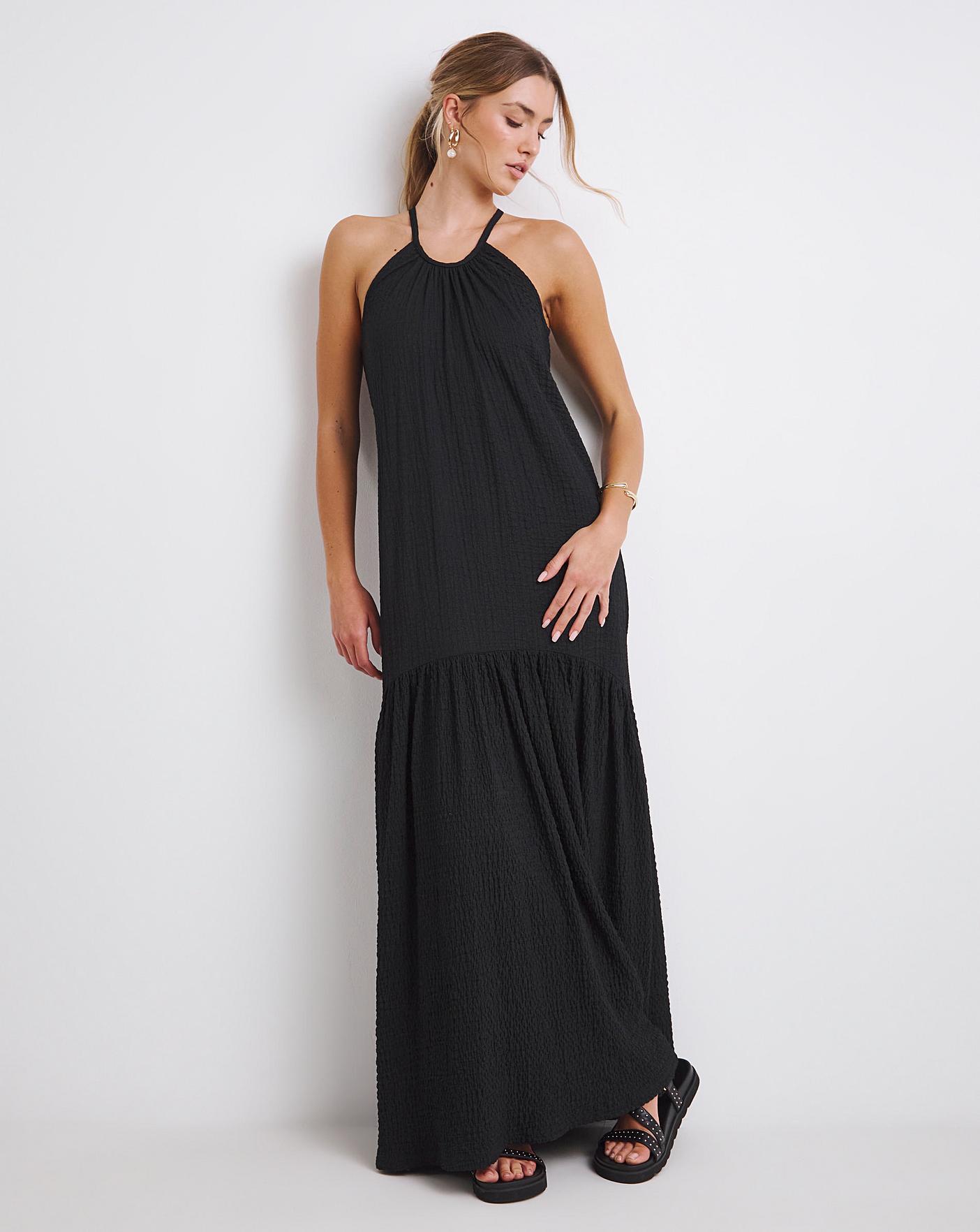 Textured Jersey Maxi Dress | Oxendales