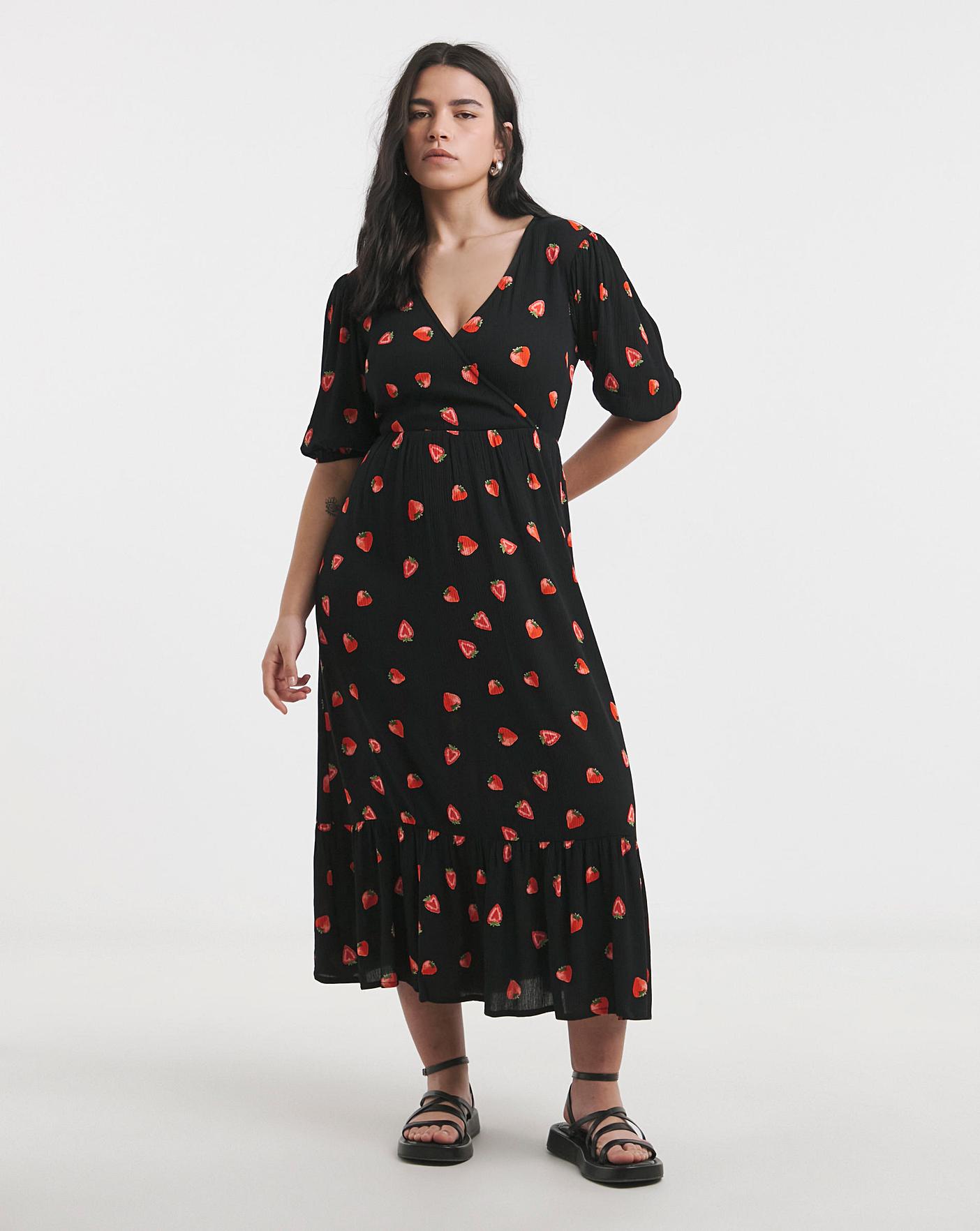 knee length dresses for ladies Calypso Fruit Flower Maxi Dress Cotton Pink – NoLoGoChic main image 0