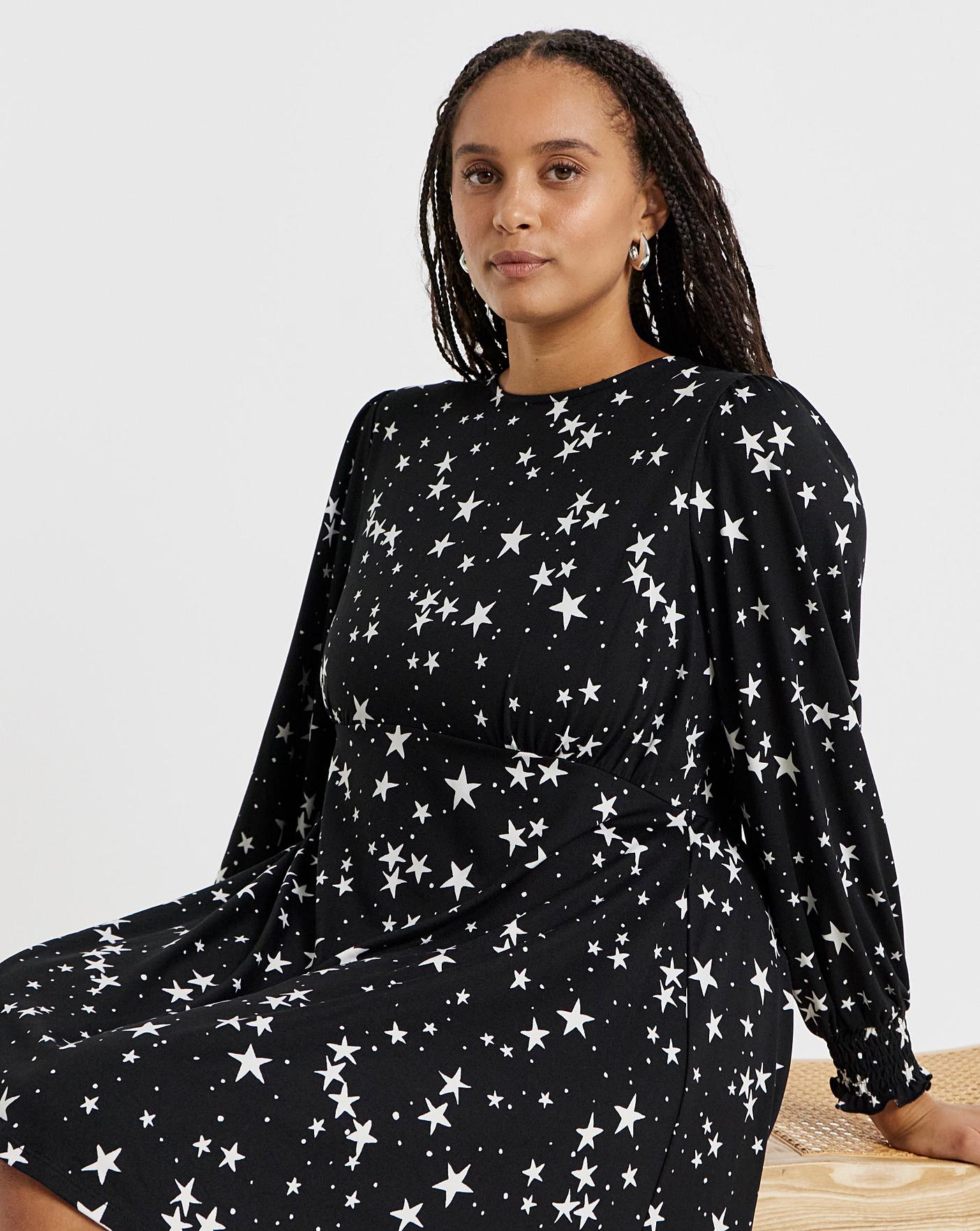 star print skater dress Star Print Supersoft Skater Dress