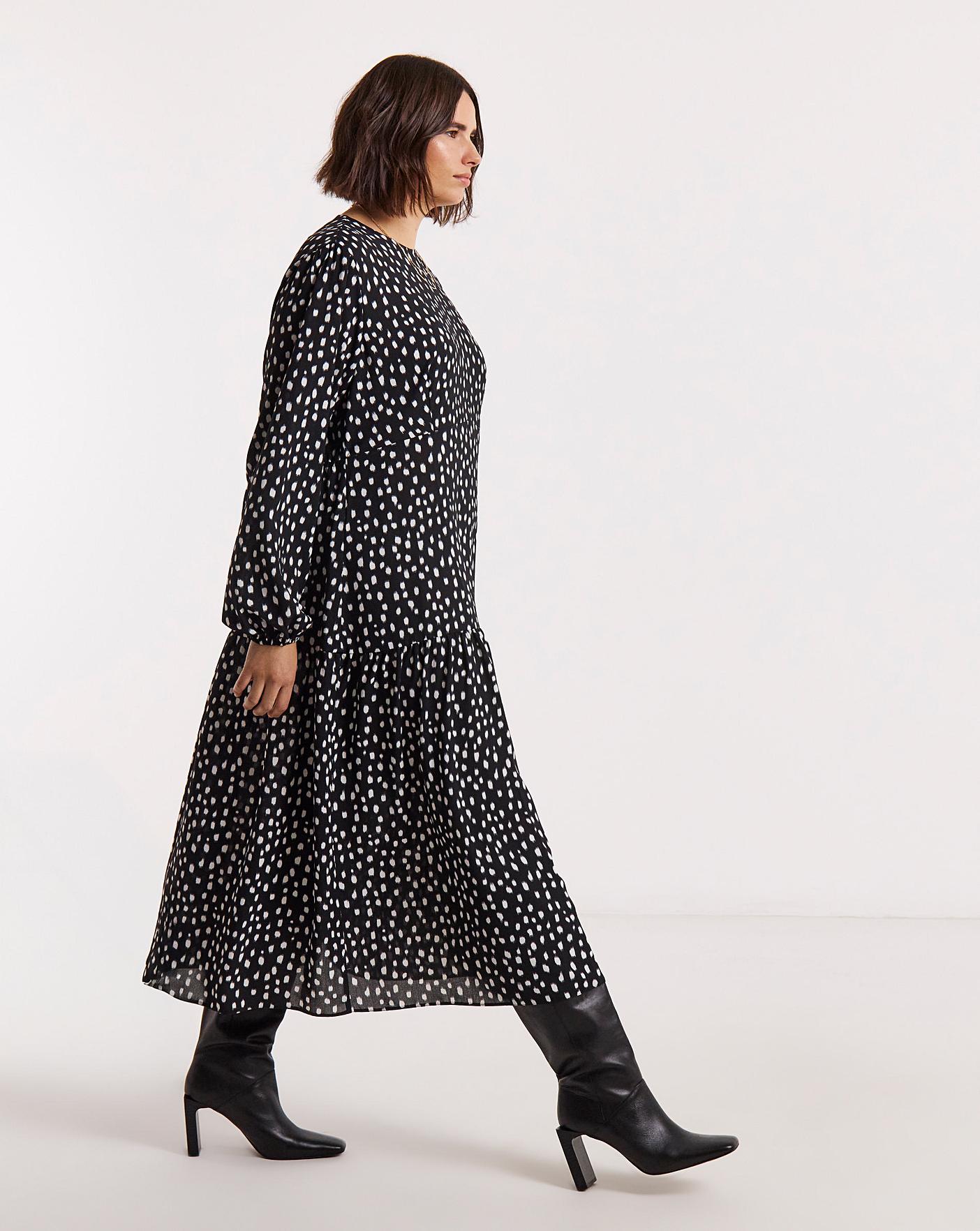 Simply Be Drop Waist Midi Dress | Oxendales