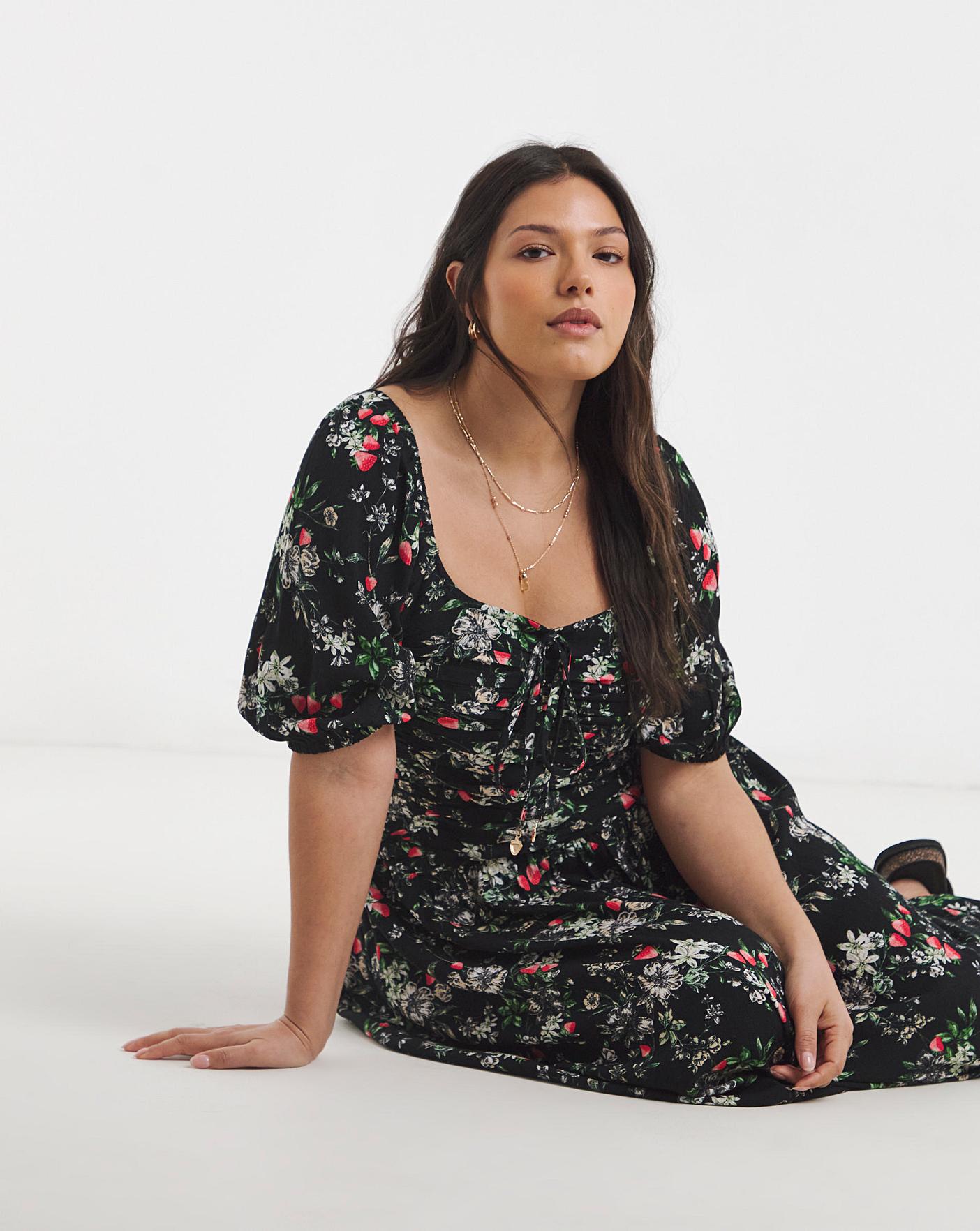 Crinkle Midi Dress | Simply Be