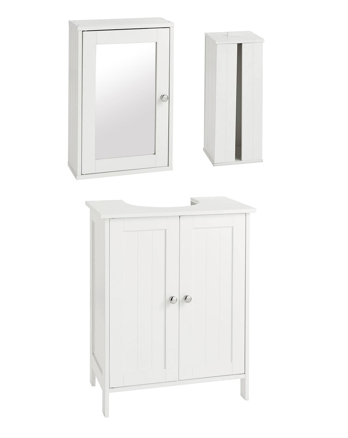 Atlas 3 Piece Bathroom Furniture Set Marisota Atlas 3 Piece Bathroom Furniture Set