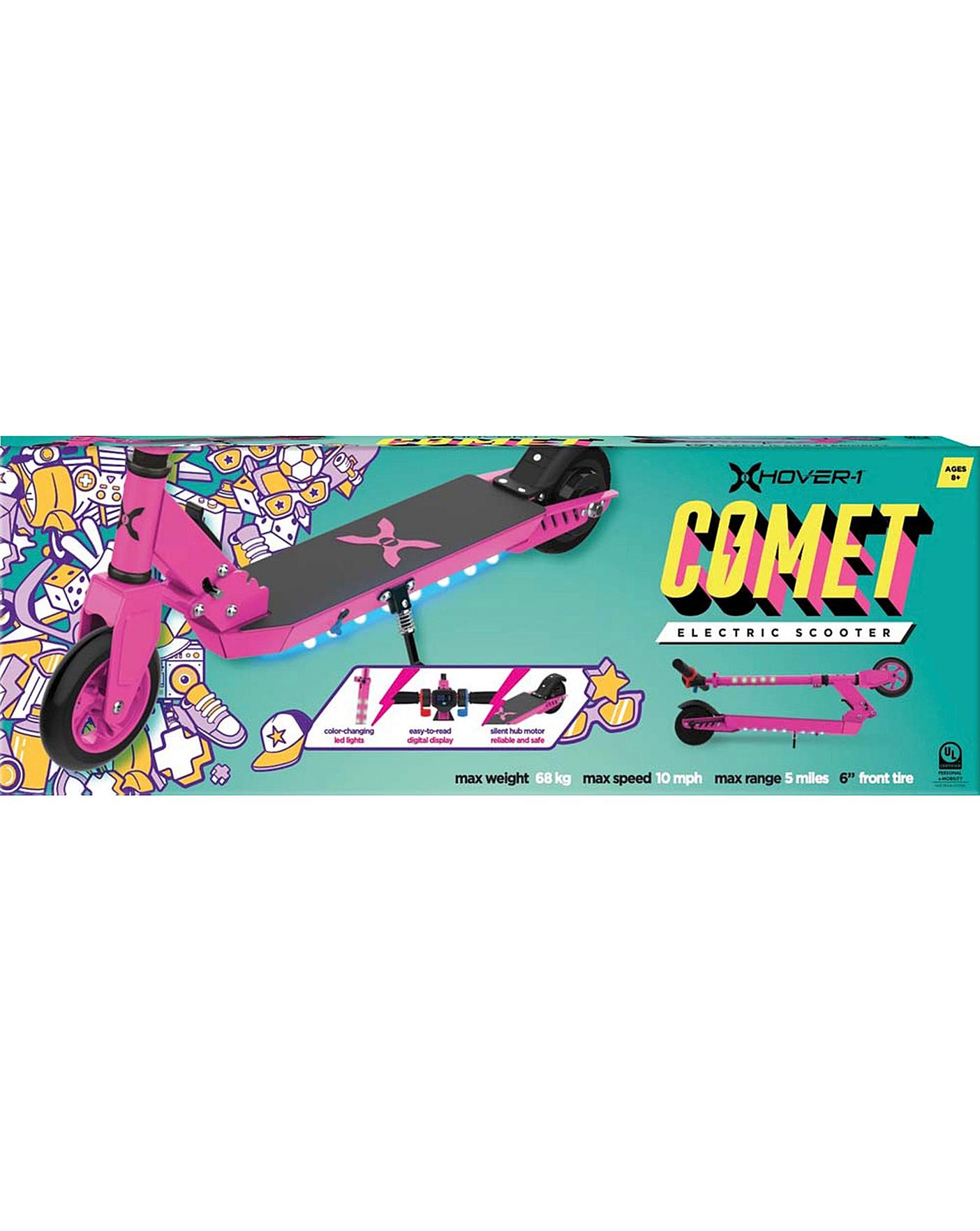 hover 1 comet electric scooter pink