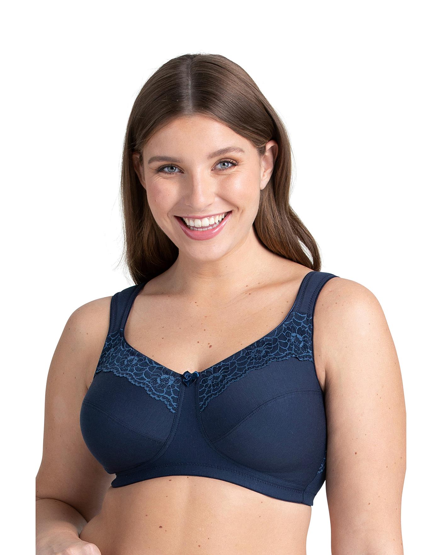 MISS MARY OF SWEDEN Cotton Simplex Women's Non-Wired Low Impact Sports Bra  White : : Clothing, Shoes & Accessories