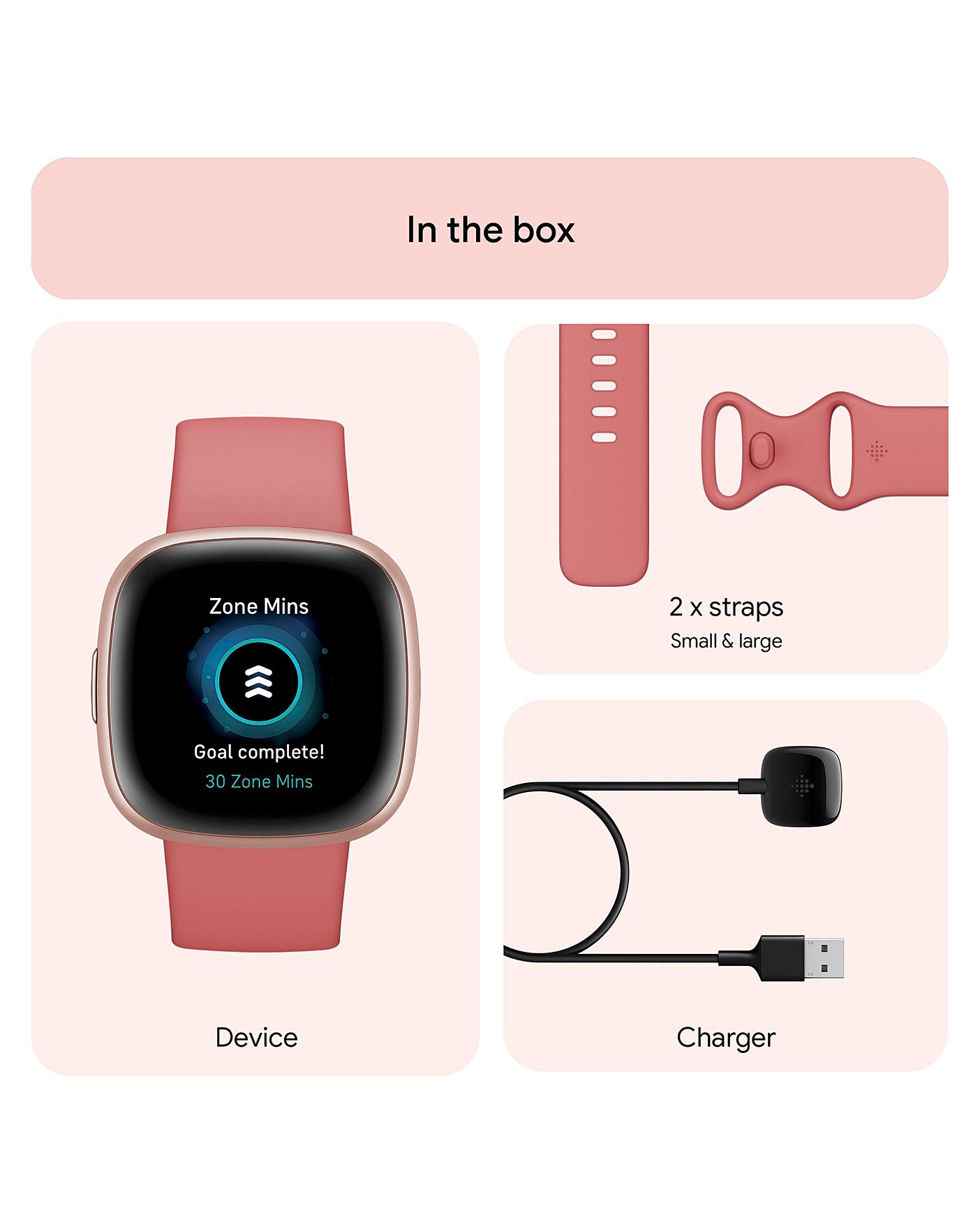 Pink discount fitbit watch