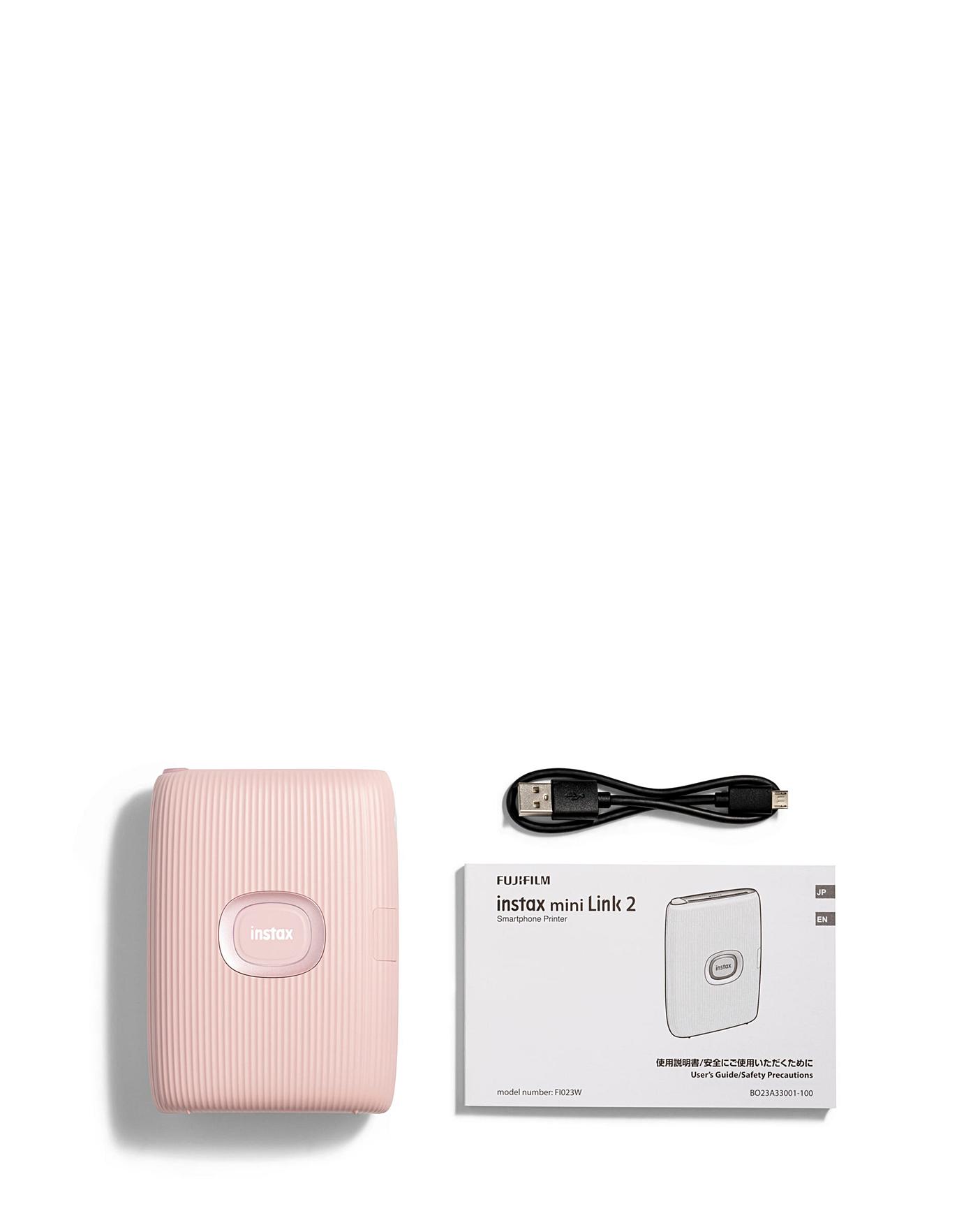 Fujifilm Instax Mini Link 2 Mobile Photo Printer, Soft Pink