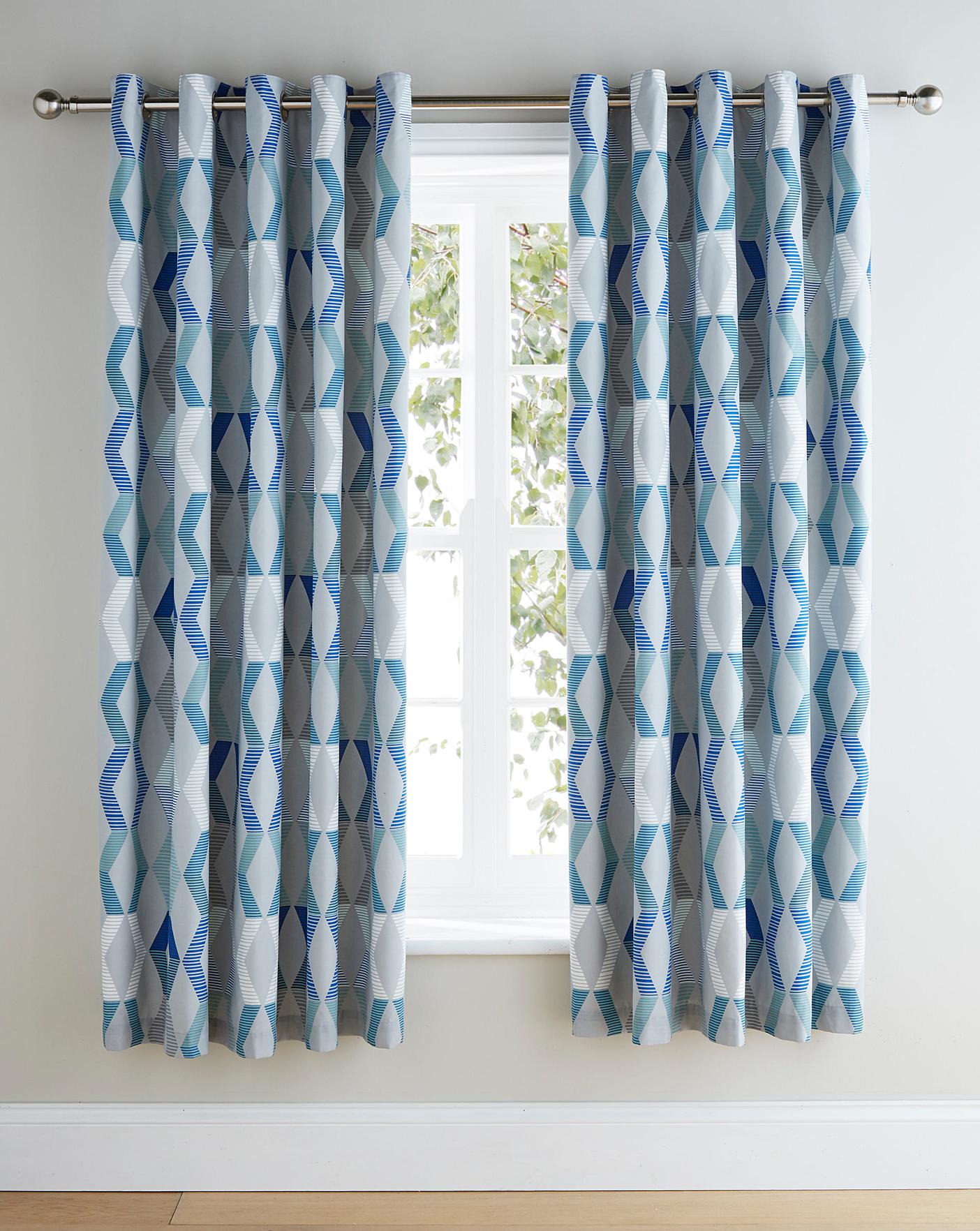 Ryley Lined Eyelet Curtains Home Essentials