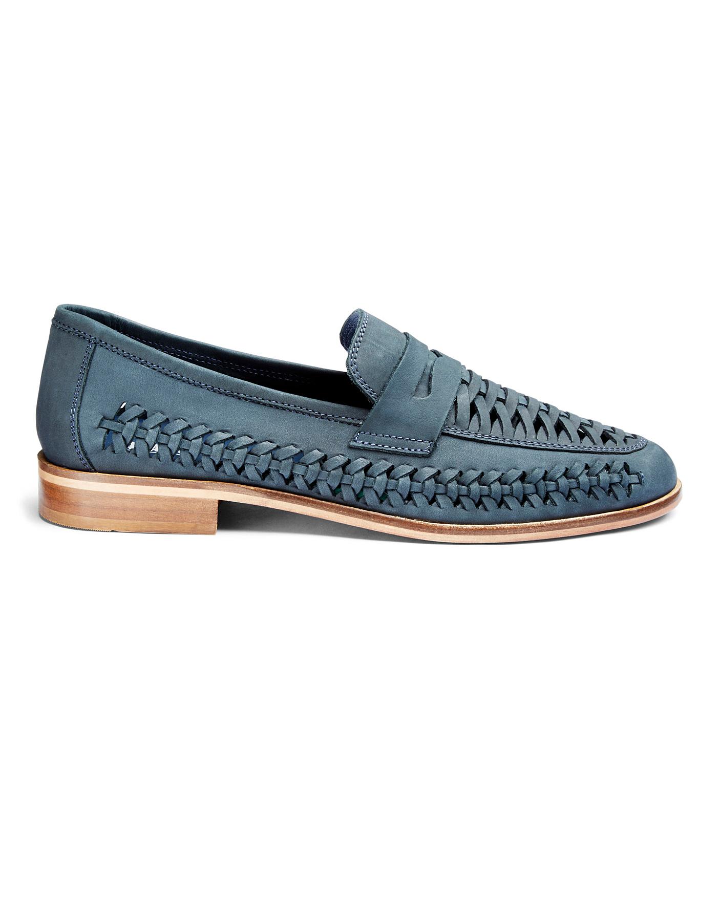 Leather Interweave Loafer