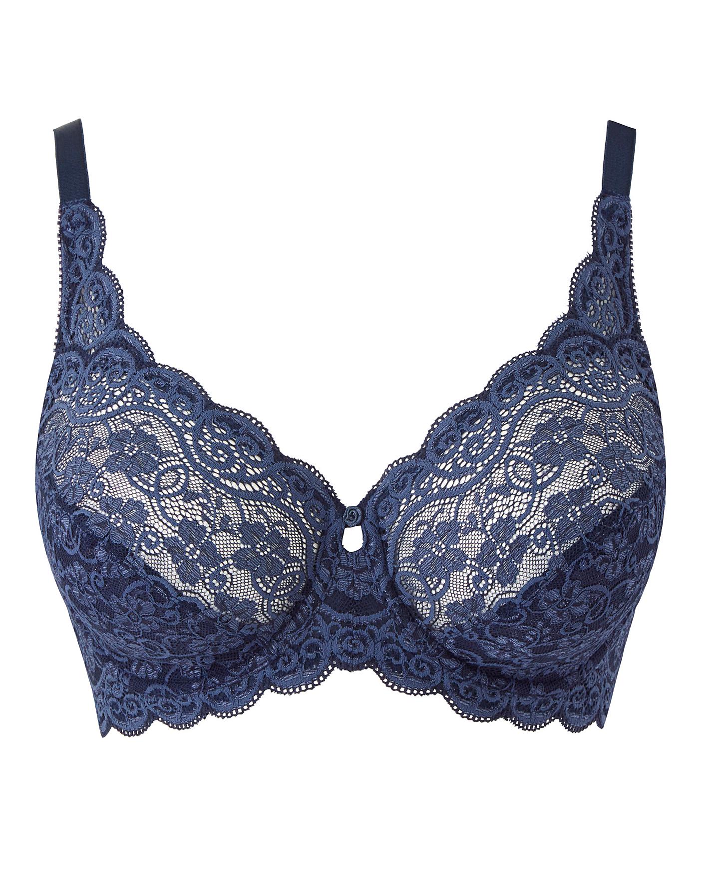 Triumph Amourette Full Cup Navy Bra | Simply Be