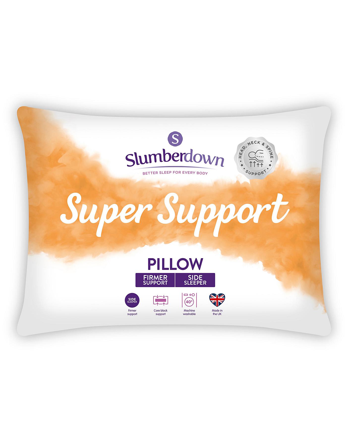 Slumberdown Super Support Pillow Pair J D Williams