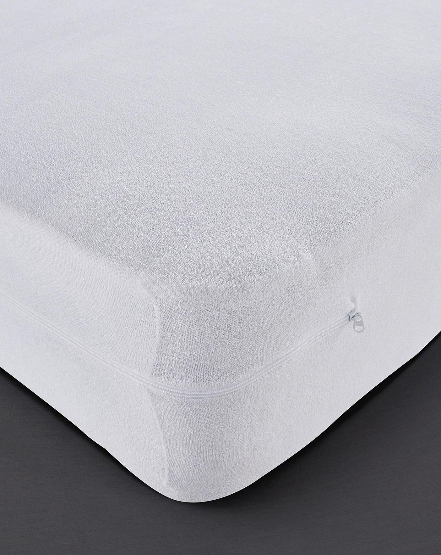 Plain Dyed Fully Enclosed Mattress Cover House of Bath