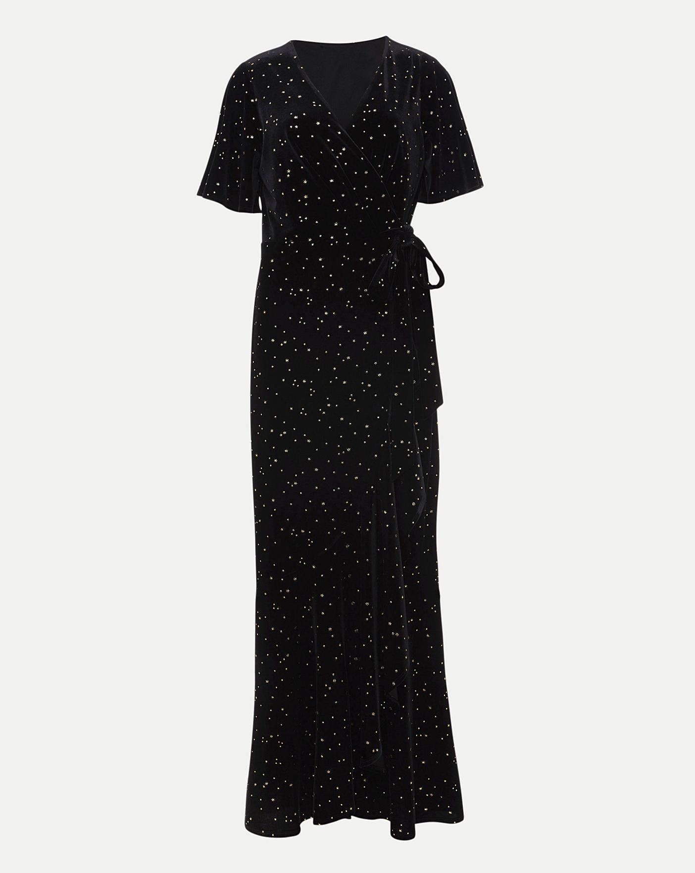 Phase Eight Holly Vlevet Wrap Dress J D Williams