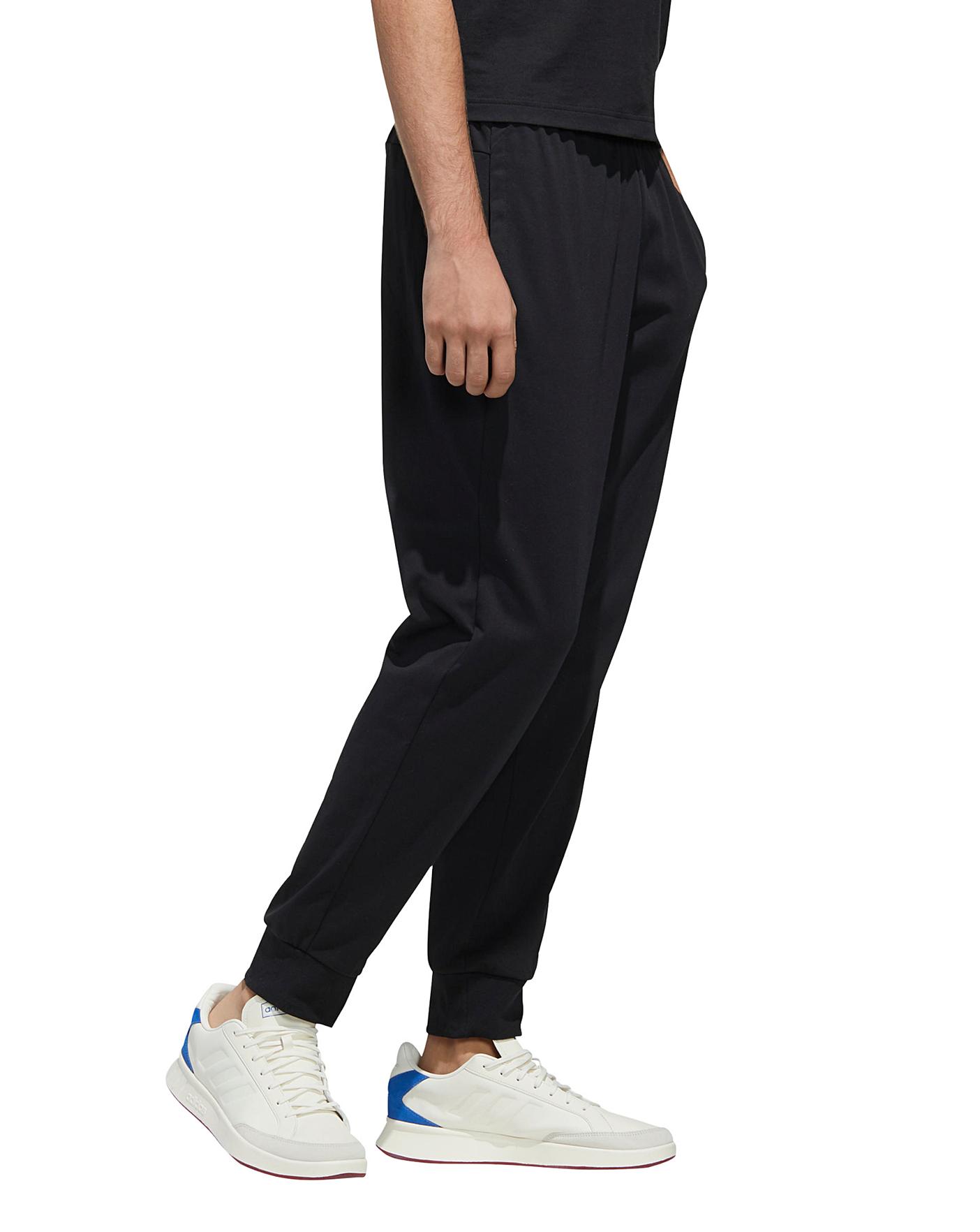 adidas originals jersey joggers in black