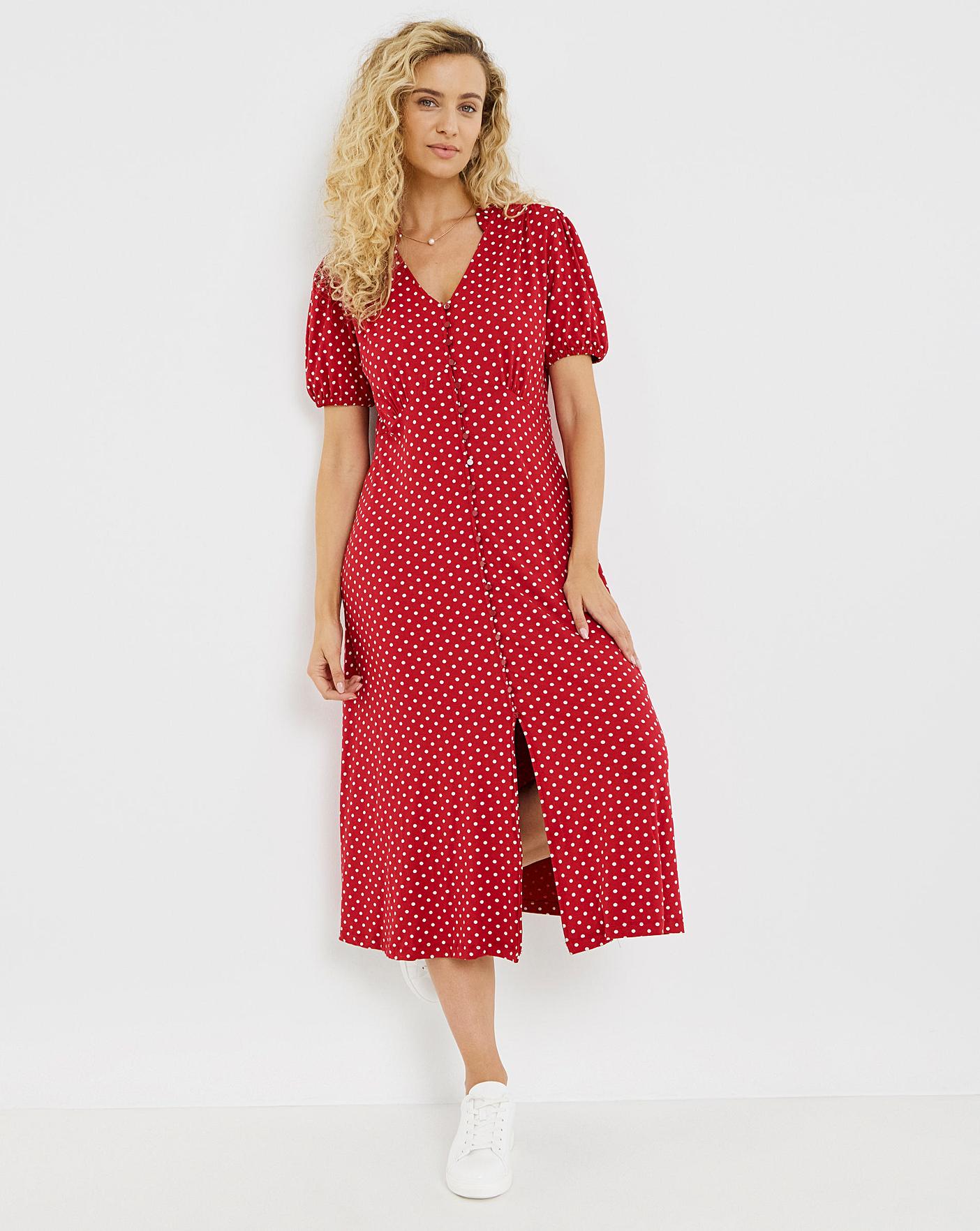 Joe Browns Perfectly Polka Midi Dress | Simply Be