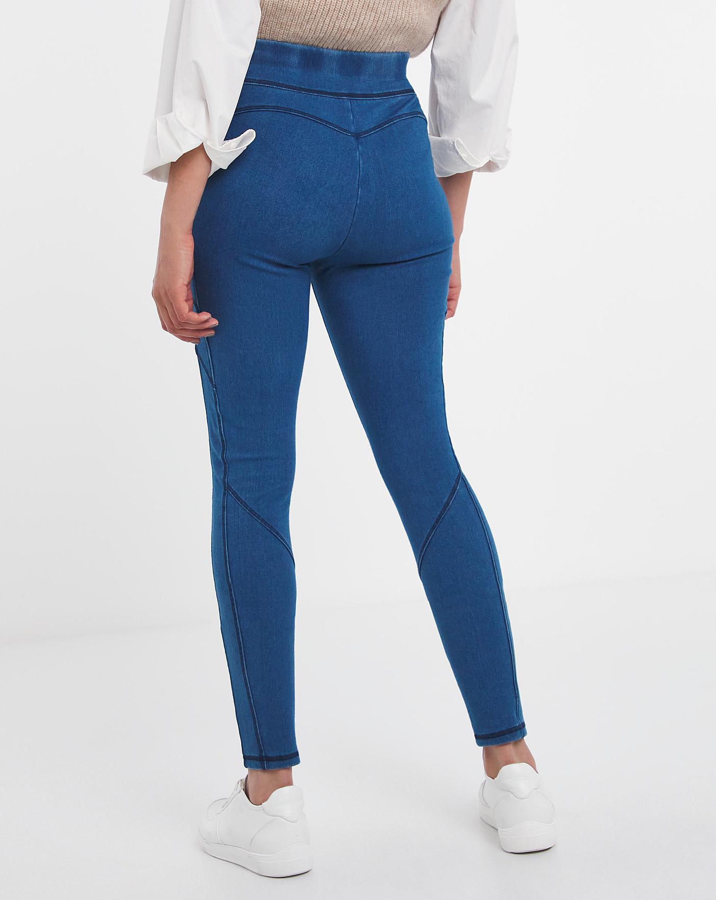 Mid Blue Jersey Denim Jegging