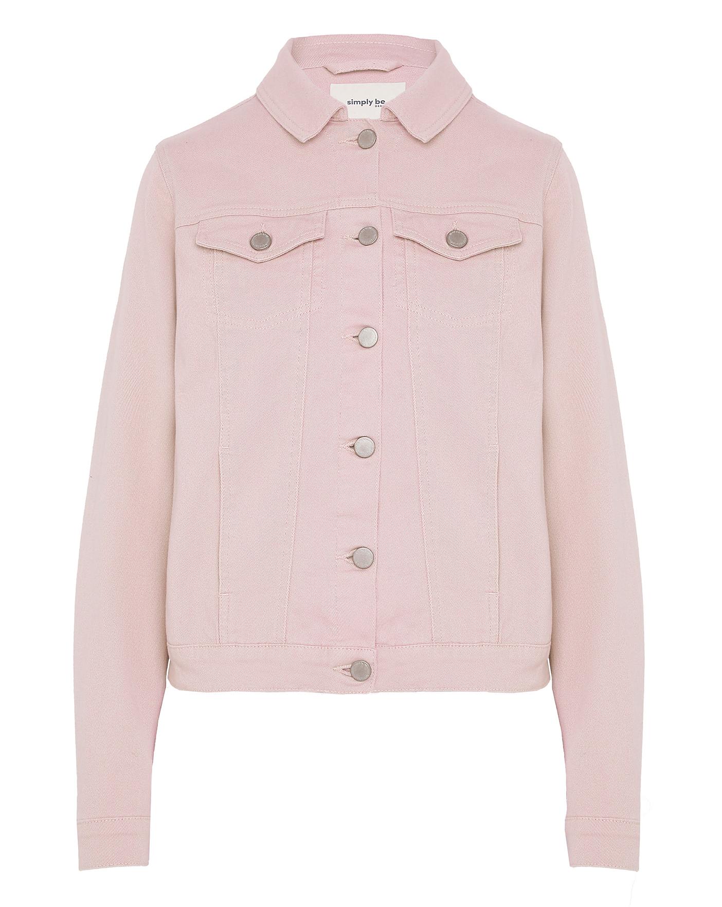 Dusty pink 2024 jean jacket