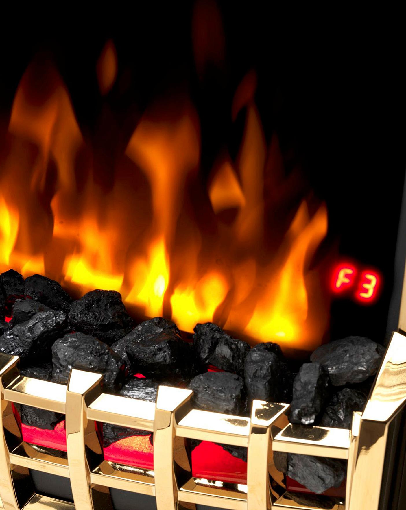 Dimplex Cheriton Brass Electric Fire | Fashion World