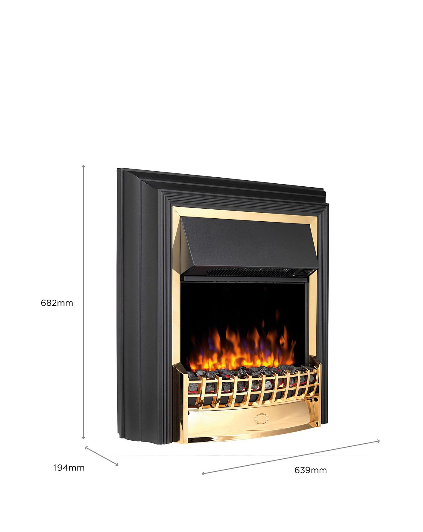 Dimplex Cheriton Brass Electric Fire | Home Essentials