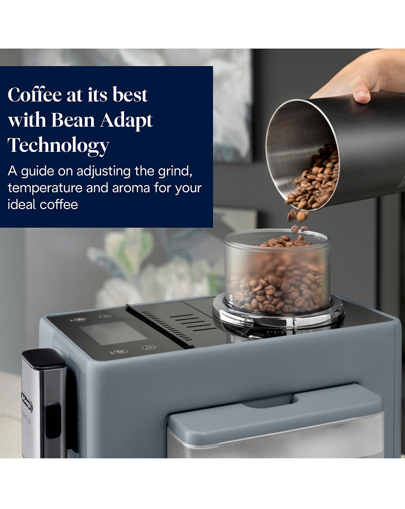 De'Longhi Rivelia Automatic Compact Bean to Cup Coffee Machine, Grey Blue