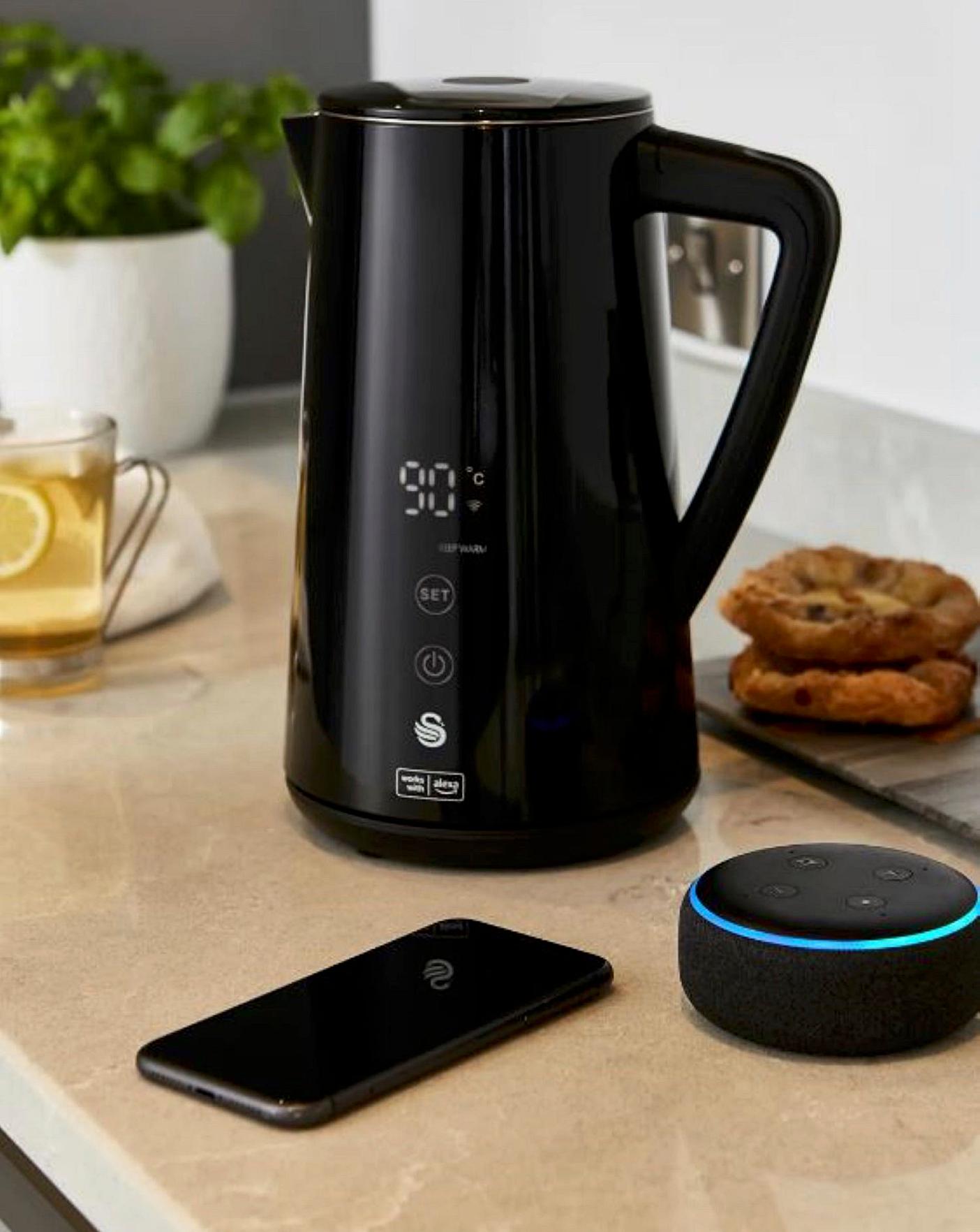Swan Alexa enabled smart kettle, Black Friday deal. Alexa Smart Kettle