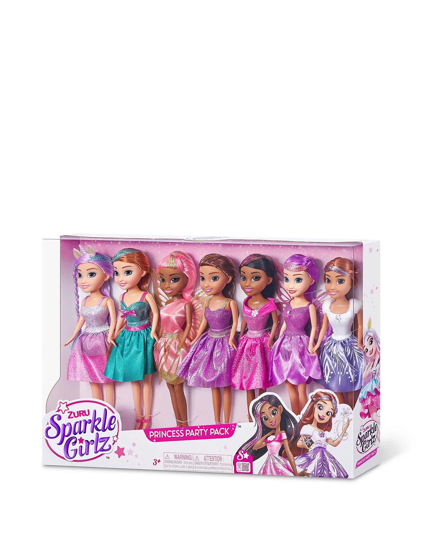 Sparkle Girlz ZURU Little Friends Set of 10 Fashion Dolls For Ages 3 Plus  (styles may vary)