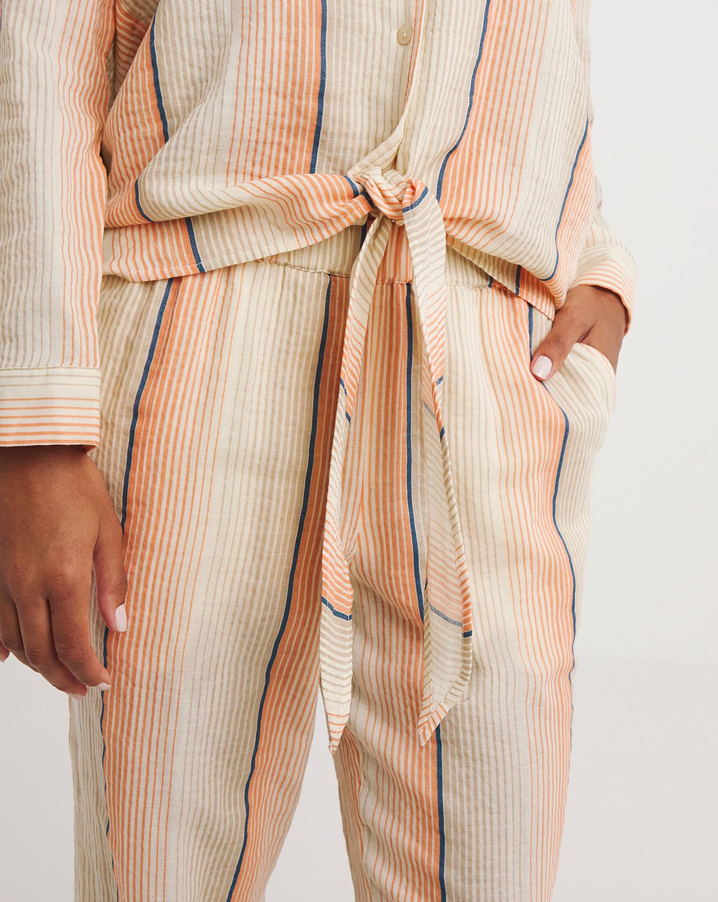 Stripe Cheesecloth Lounge Set Oxendales