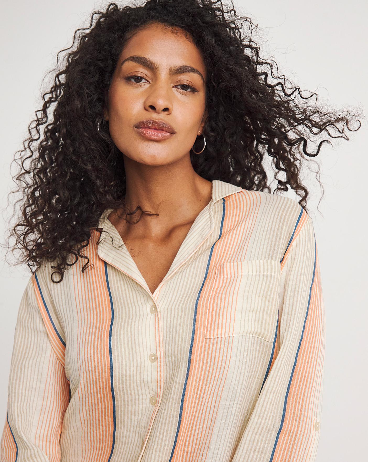 Stripe Cheesecloth Lounge Set Oxendales