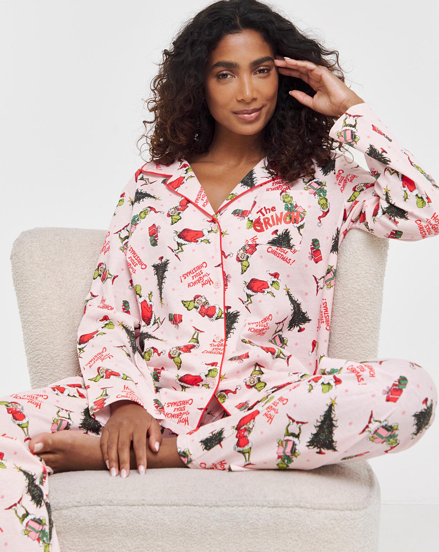 Grinch Christmas Pajamas Grinch Zip Up Pajamas Ladies Grinch