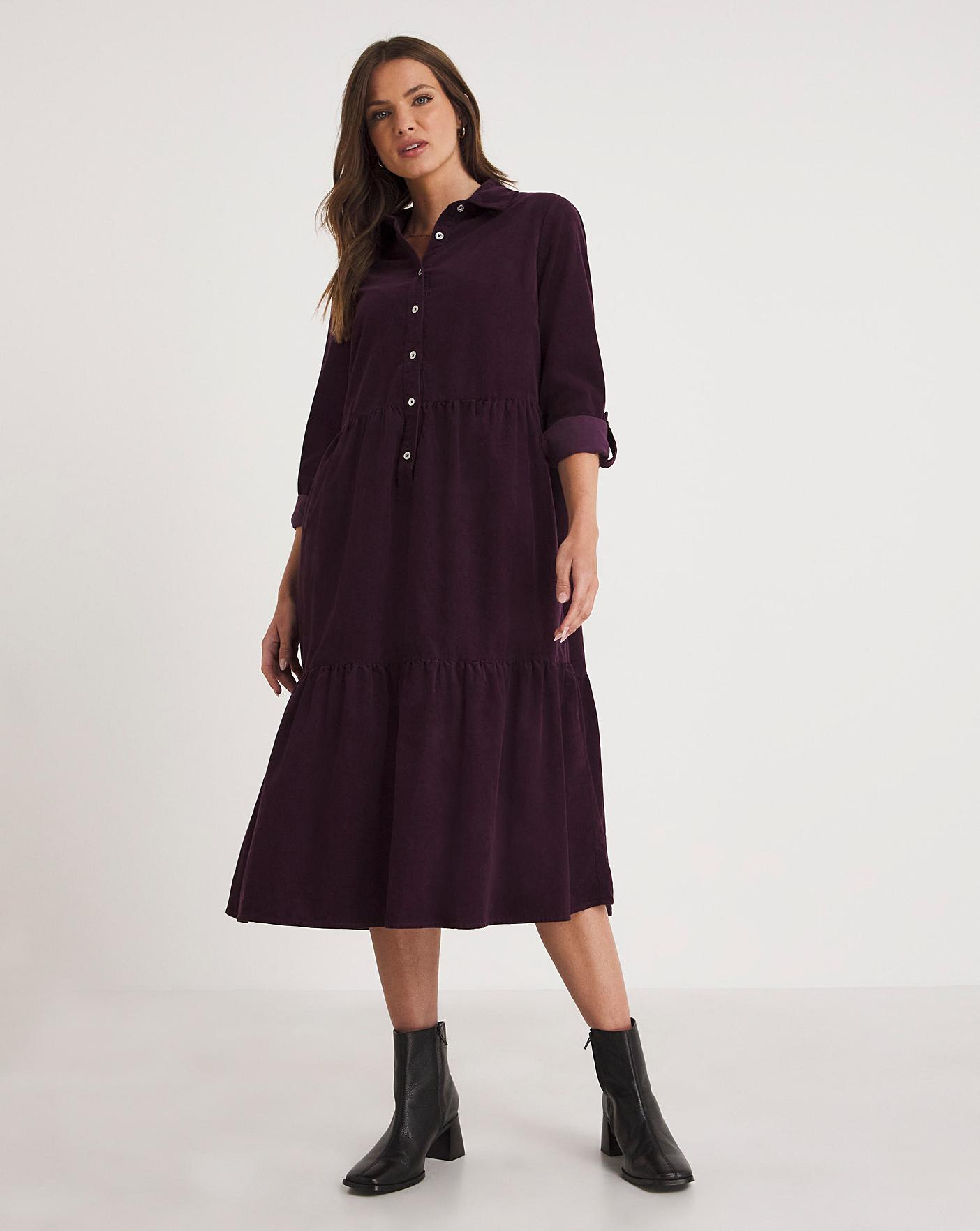 Julipa Cord Midi Dress J D Williams