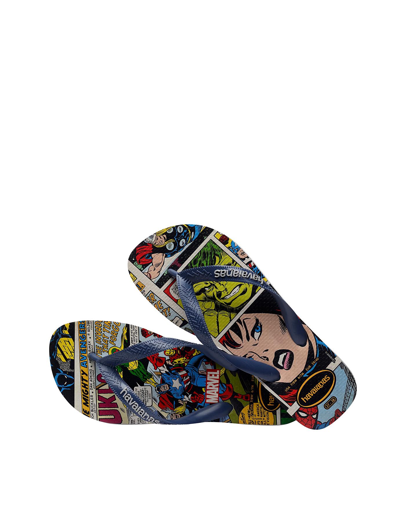 Avengers on sale flip flops