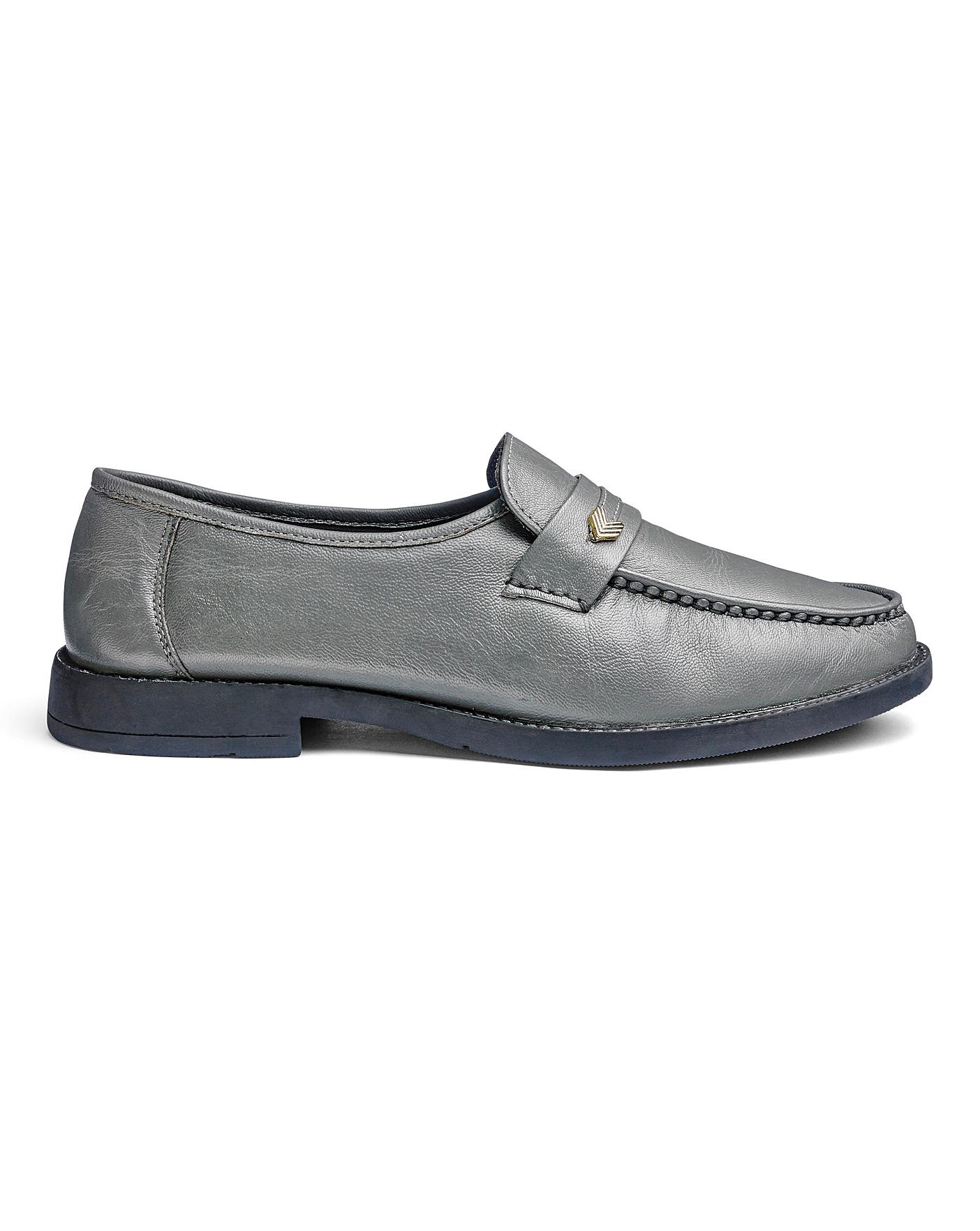 Leather Slip On Shoes Standard Fit