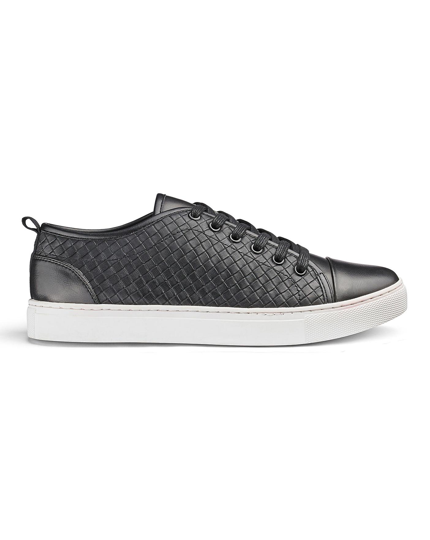 Woven Lace Up Casual Shoes