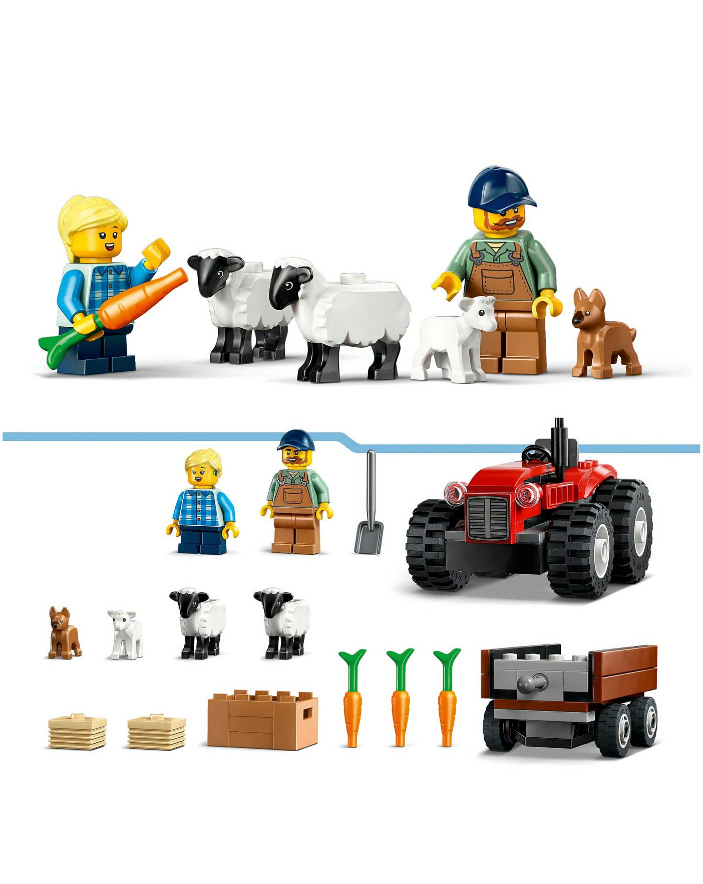 LEGO City Red Farm Tractor with Trailer Oxendales