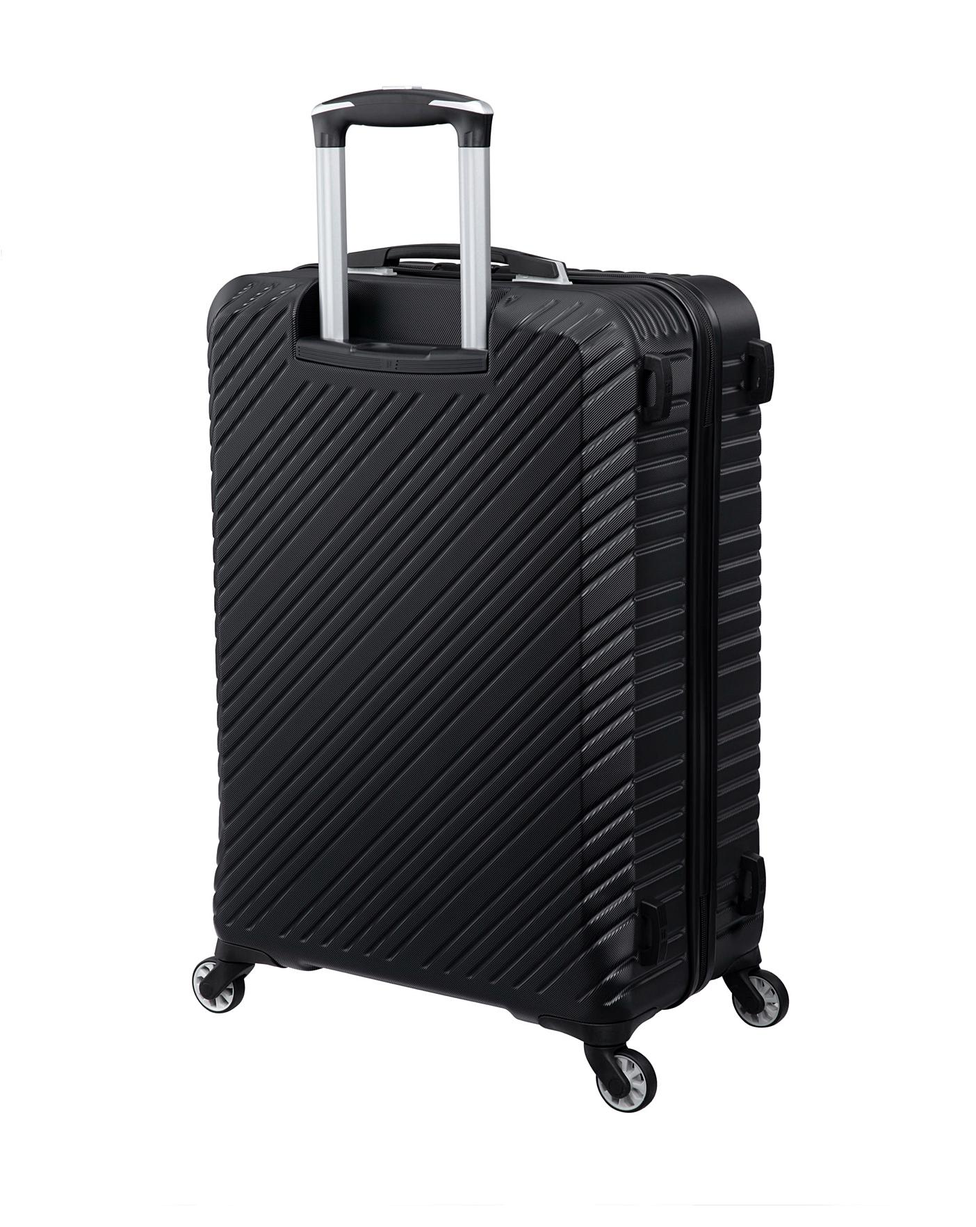 IT Luggage Recline Black Suitcase Set
