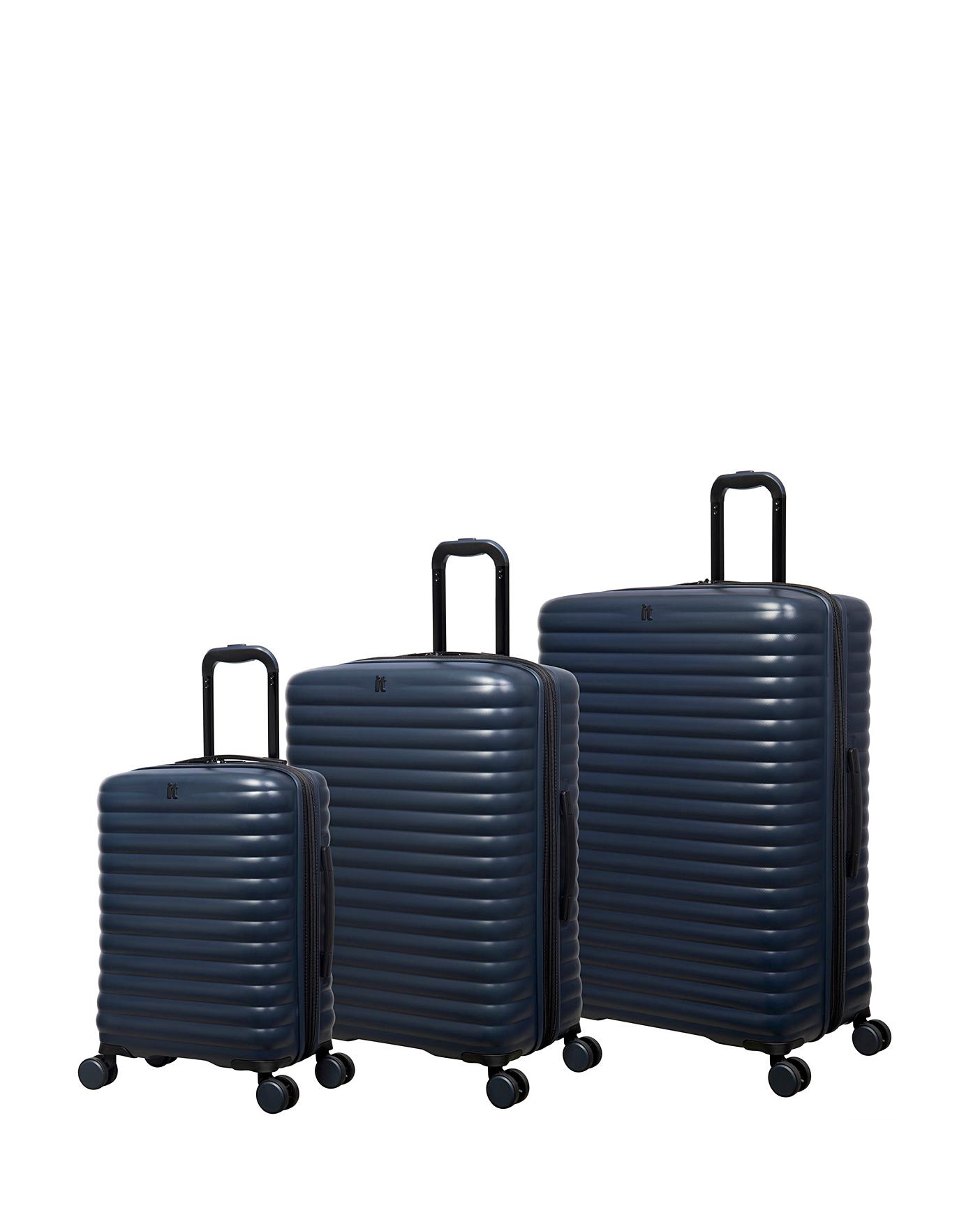 IT Luggage Speedbump Navy Blue Set