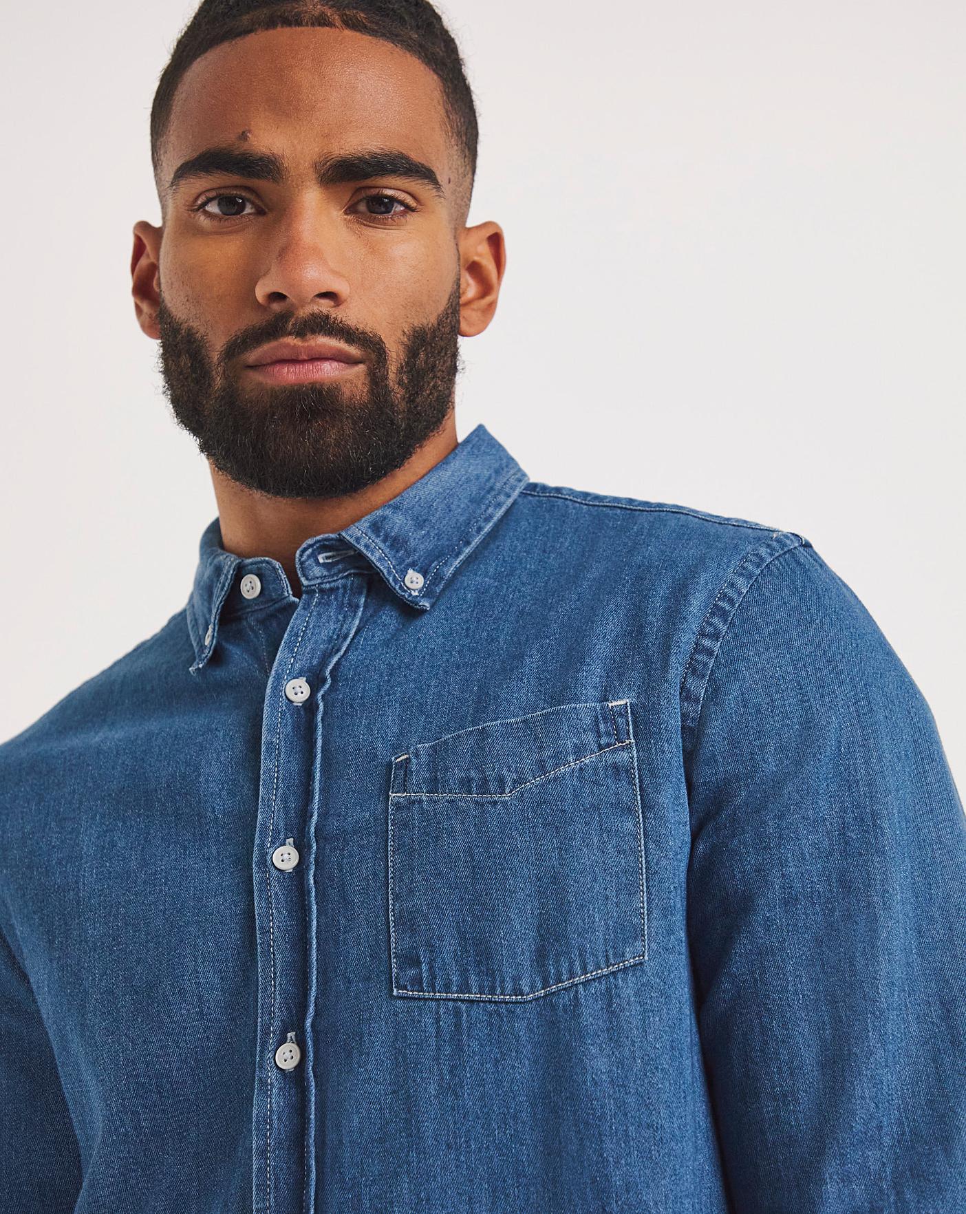 Denim Overshirt J D Williams