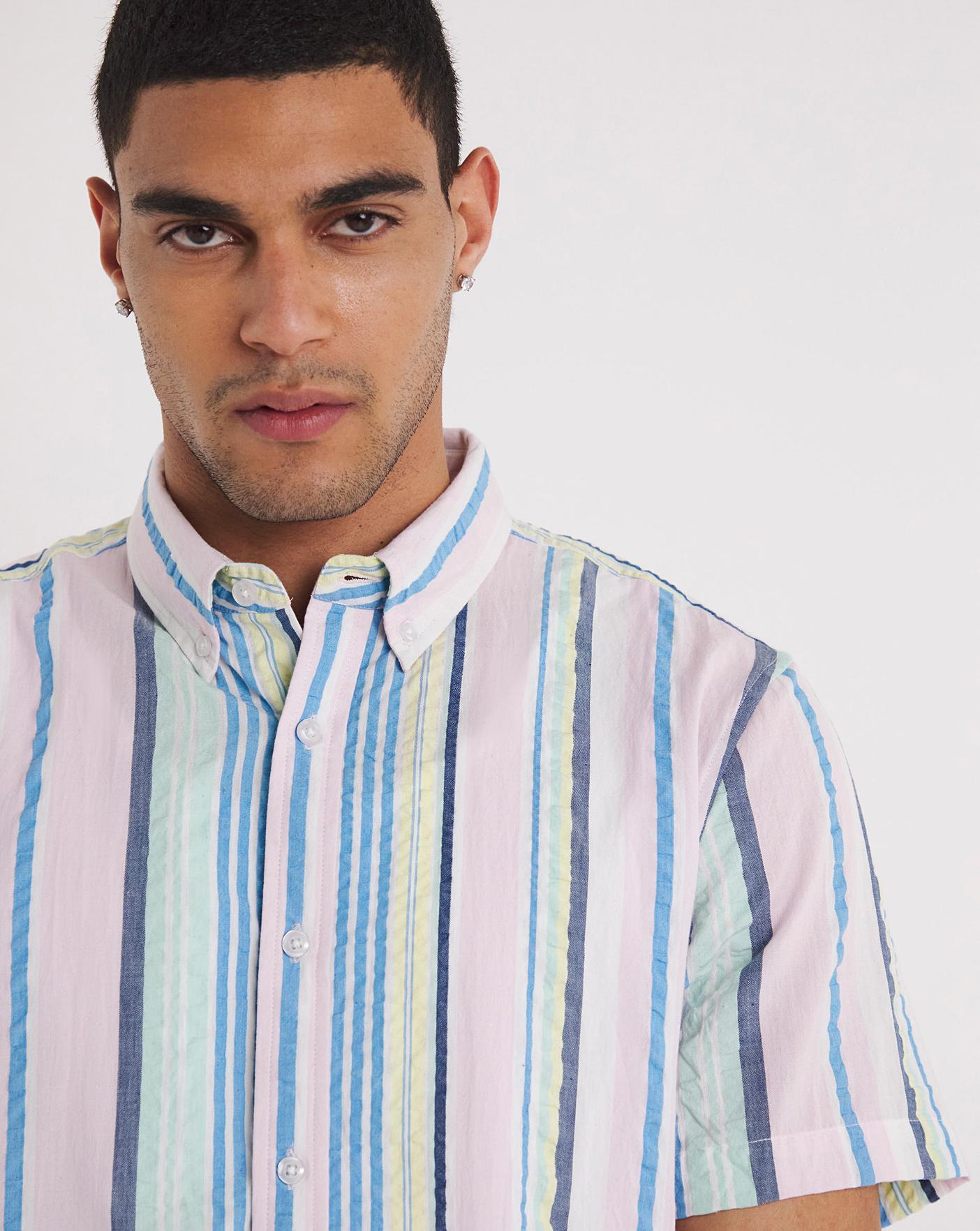 pastel striped shirt mens