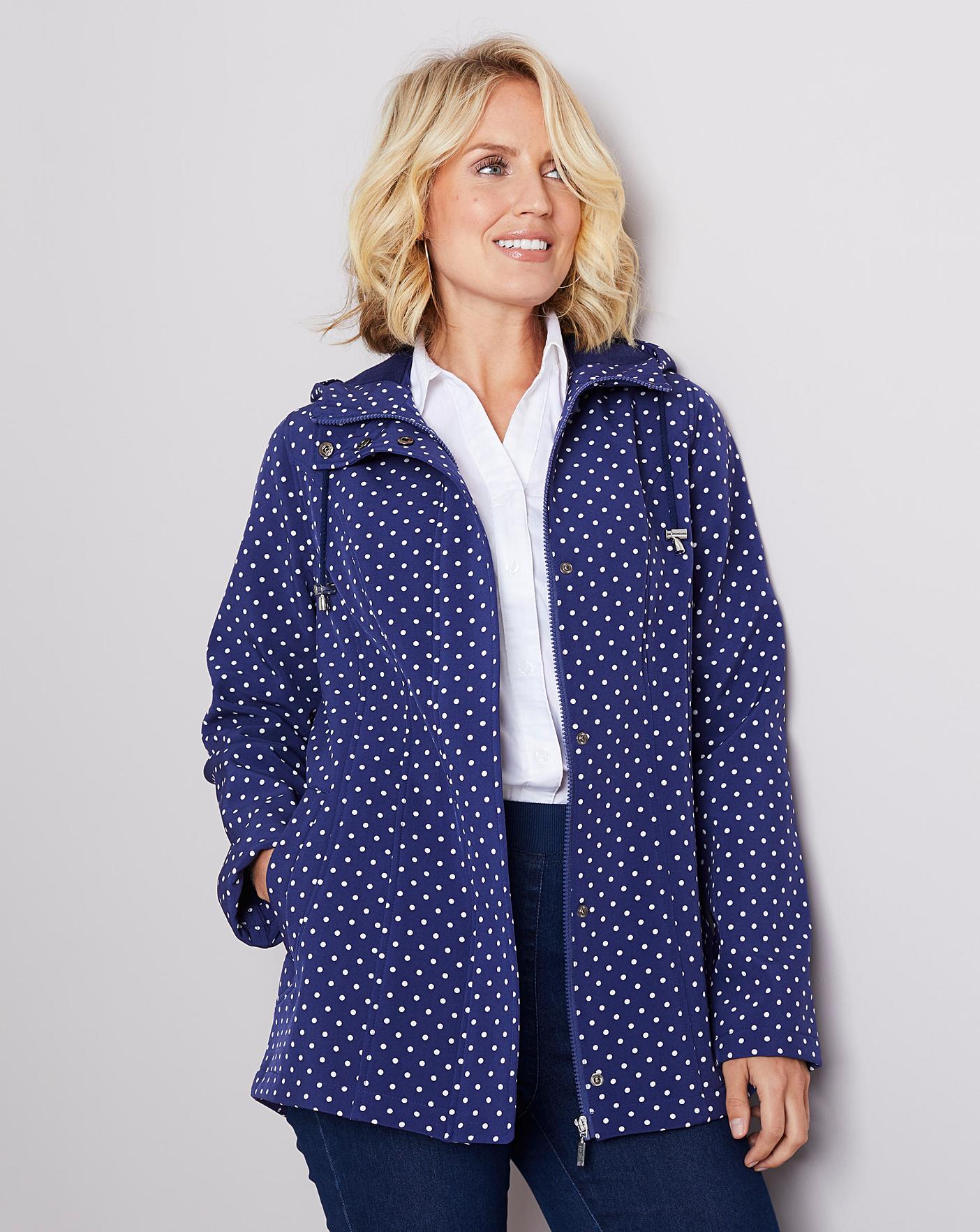 Julipa Spot Print Fleece Lined Jacket J D Williams