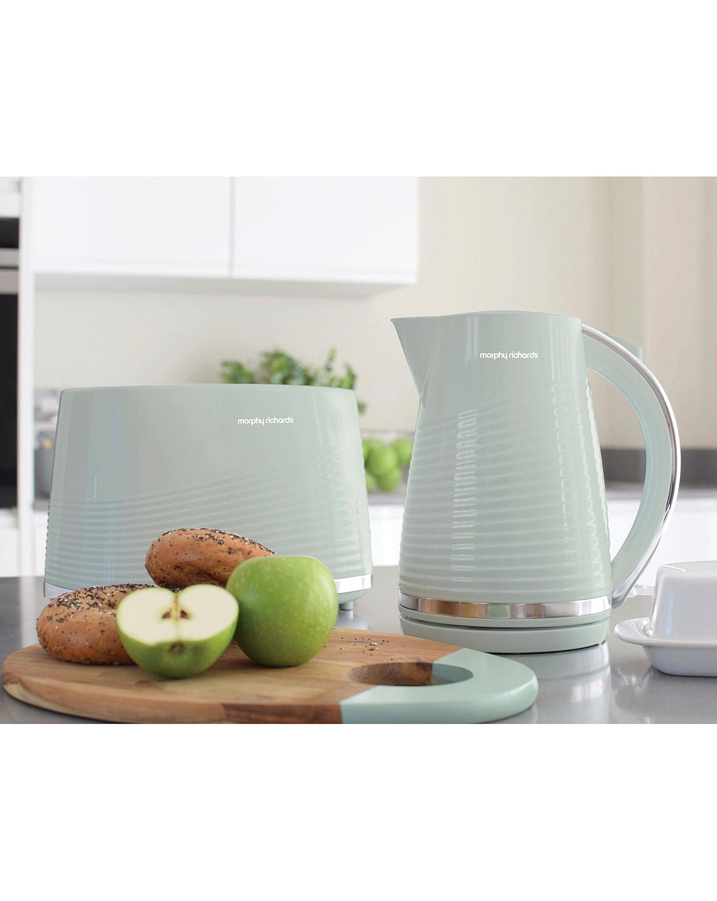 russell hobbs sage green kettle and toaster morphy richards