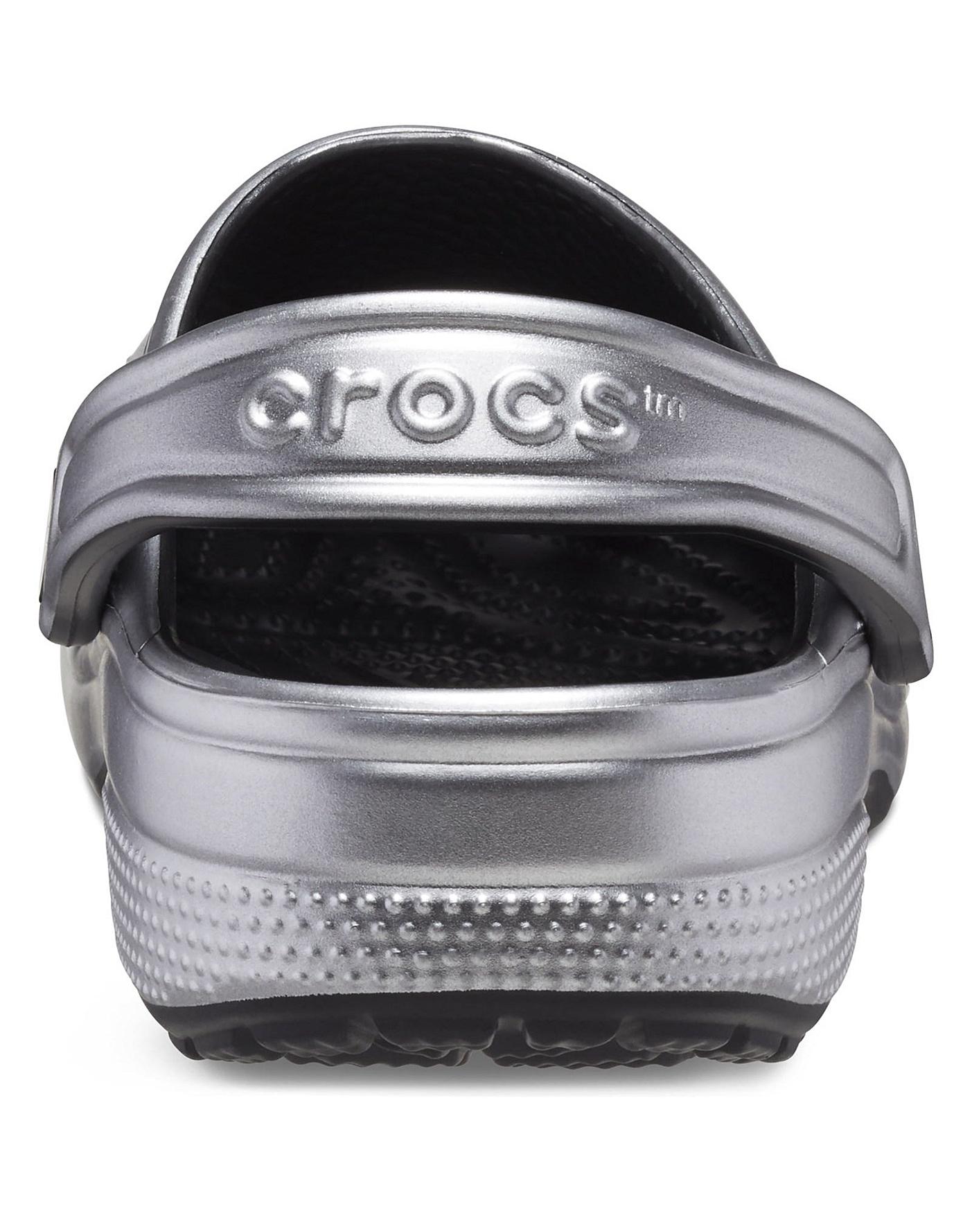 Metallic clog on sale