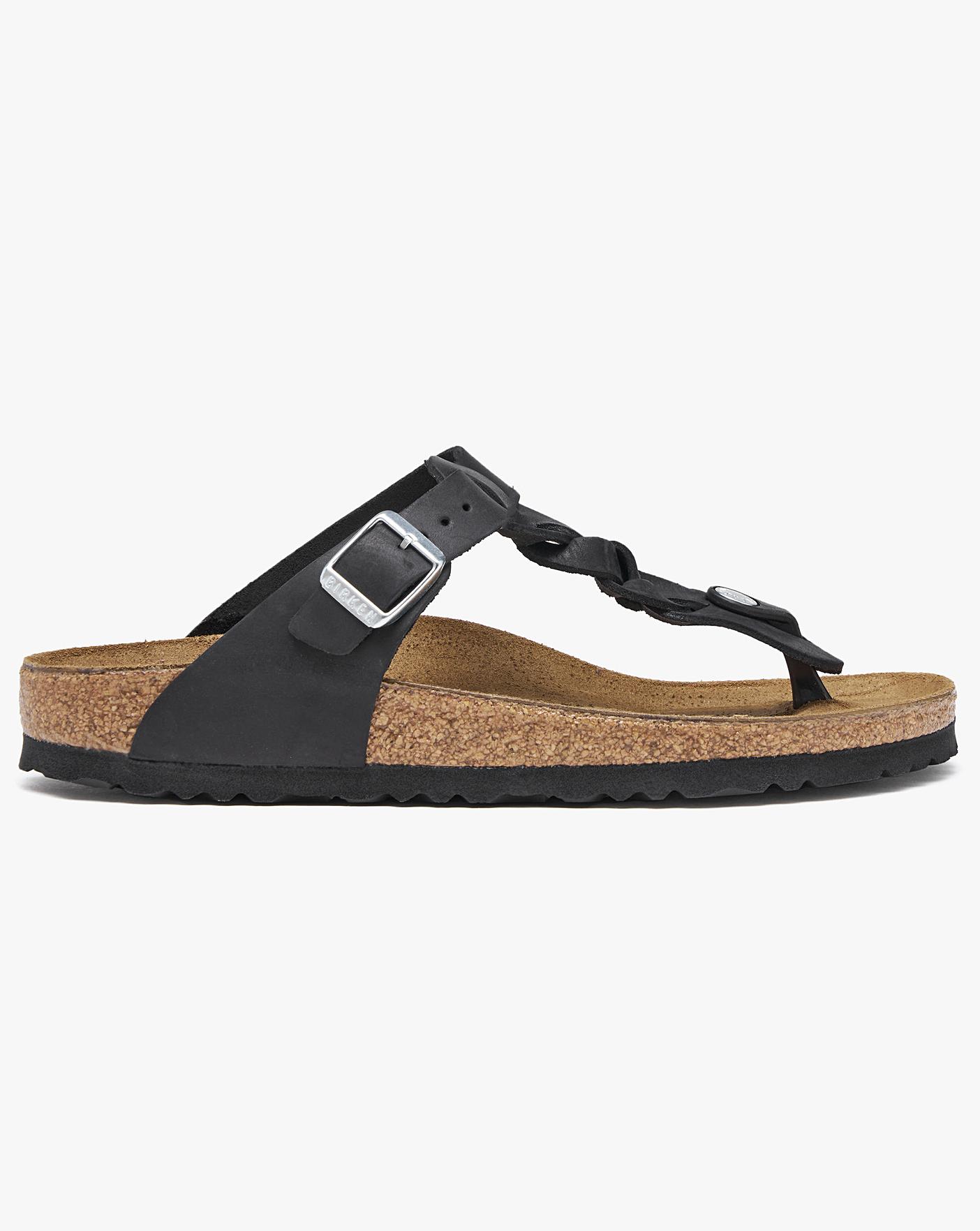 Gizeh Braided Leather Toe Post Sandals Marisota
