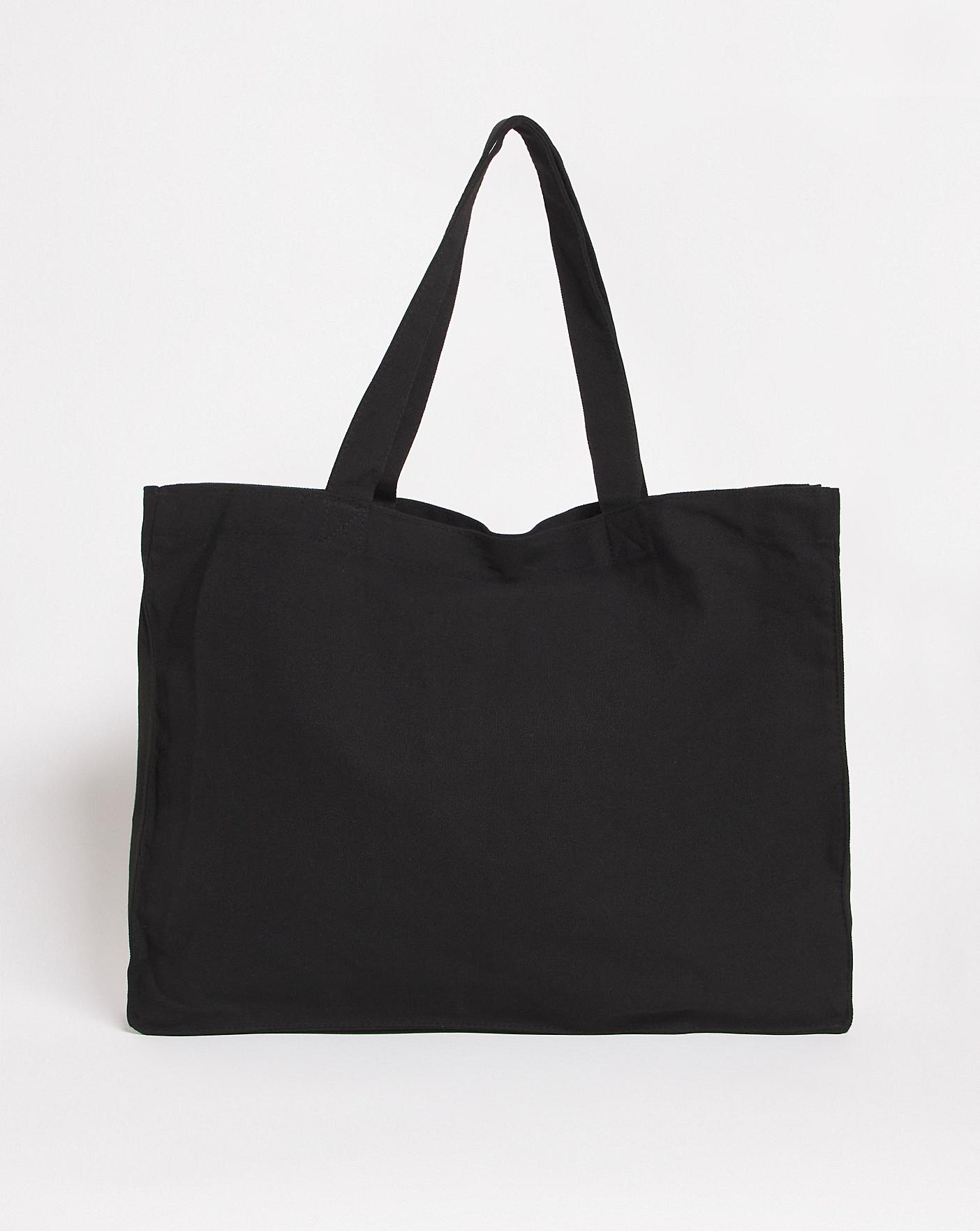 Mens black hotsell canvas tote bag