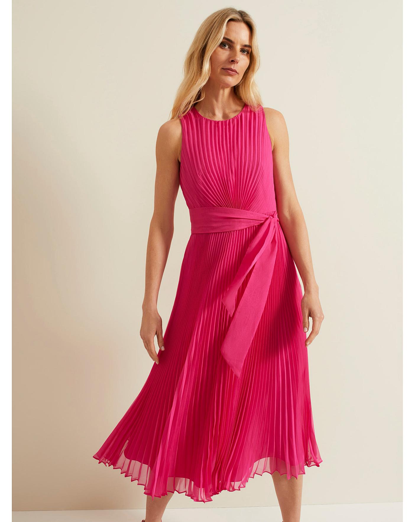 Phase eight pleated dress best sale