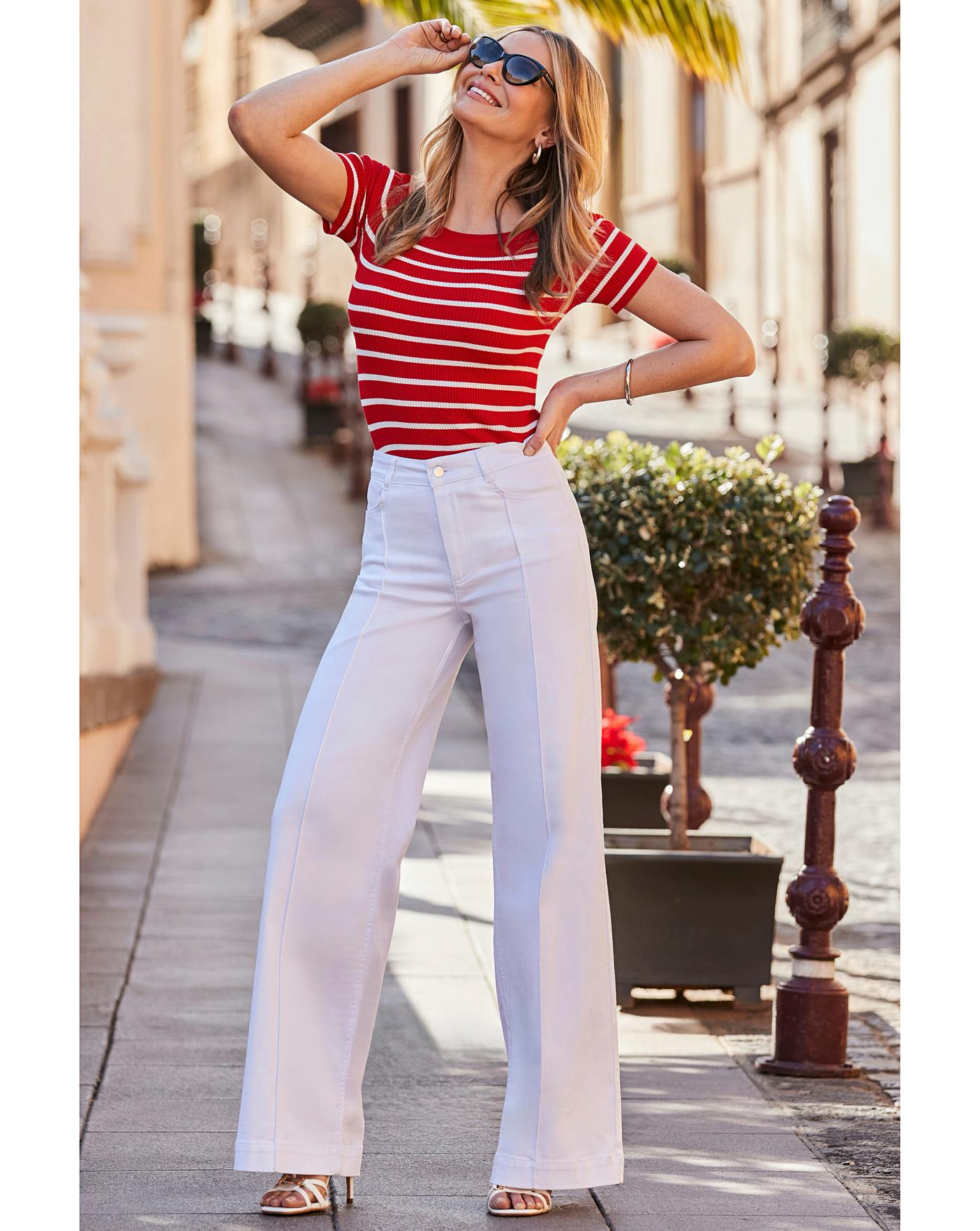 Sosandar Pin Tuck Palazzo Trousers | Crazy Clearance