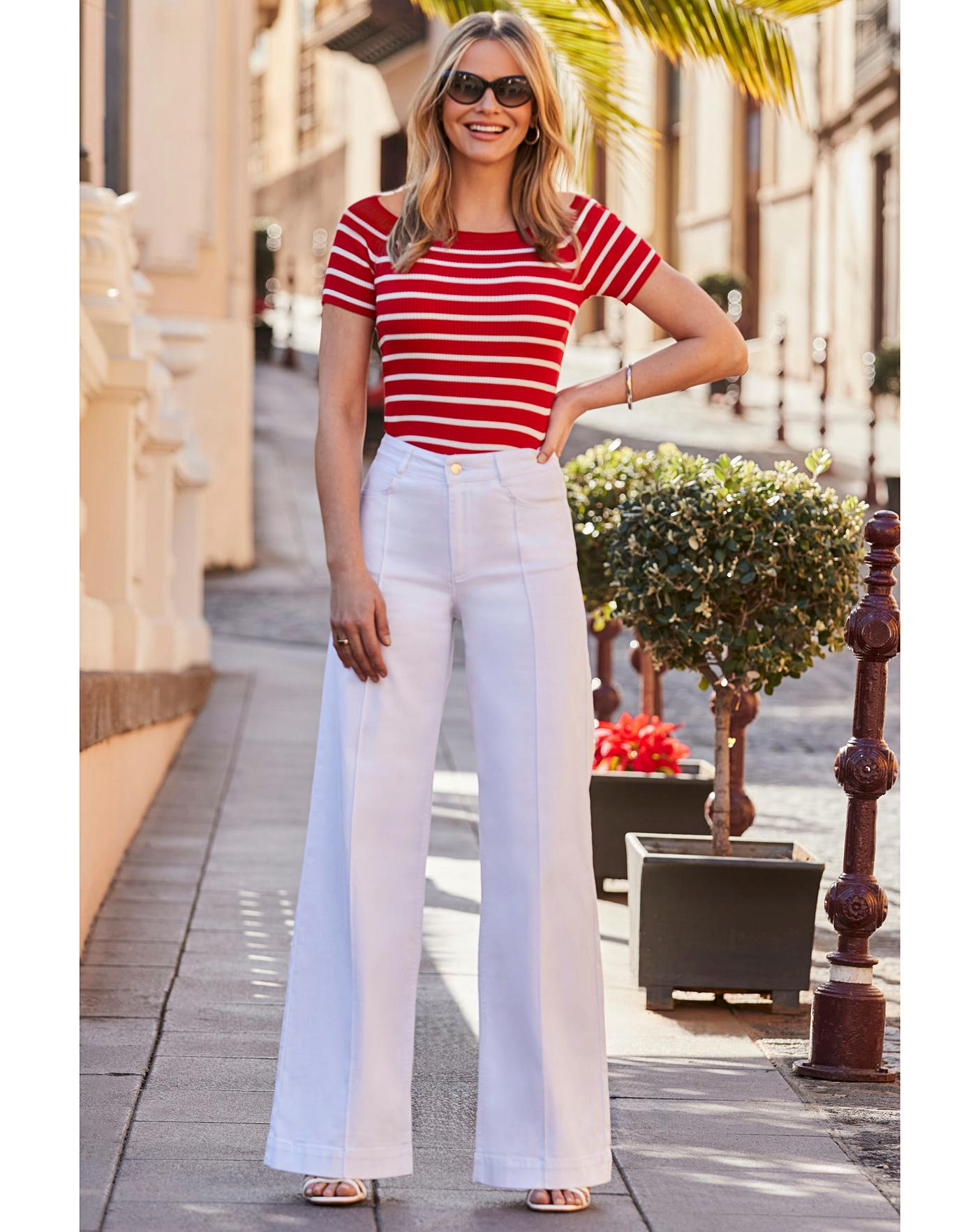 Sosandar Pin Tuck Palazzo Trousers | Crazy Clearance